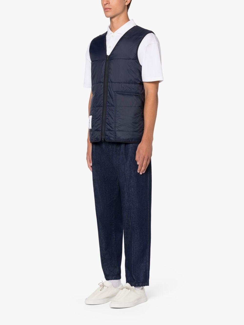 FOUR SEASON NAVY NYLON GILET - 4