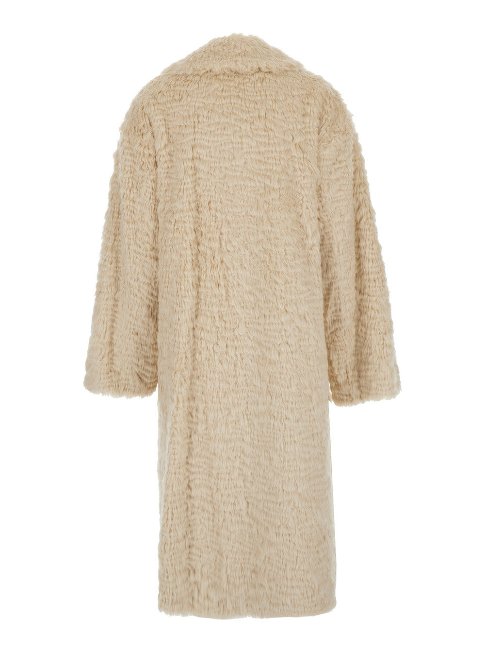 Stand Women 'Nicole' Beige Double-Breasted Coat With Classic Revers In Eco-Fur Woman - 2