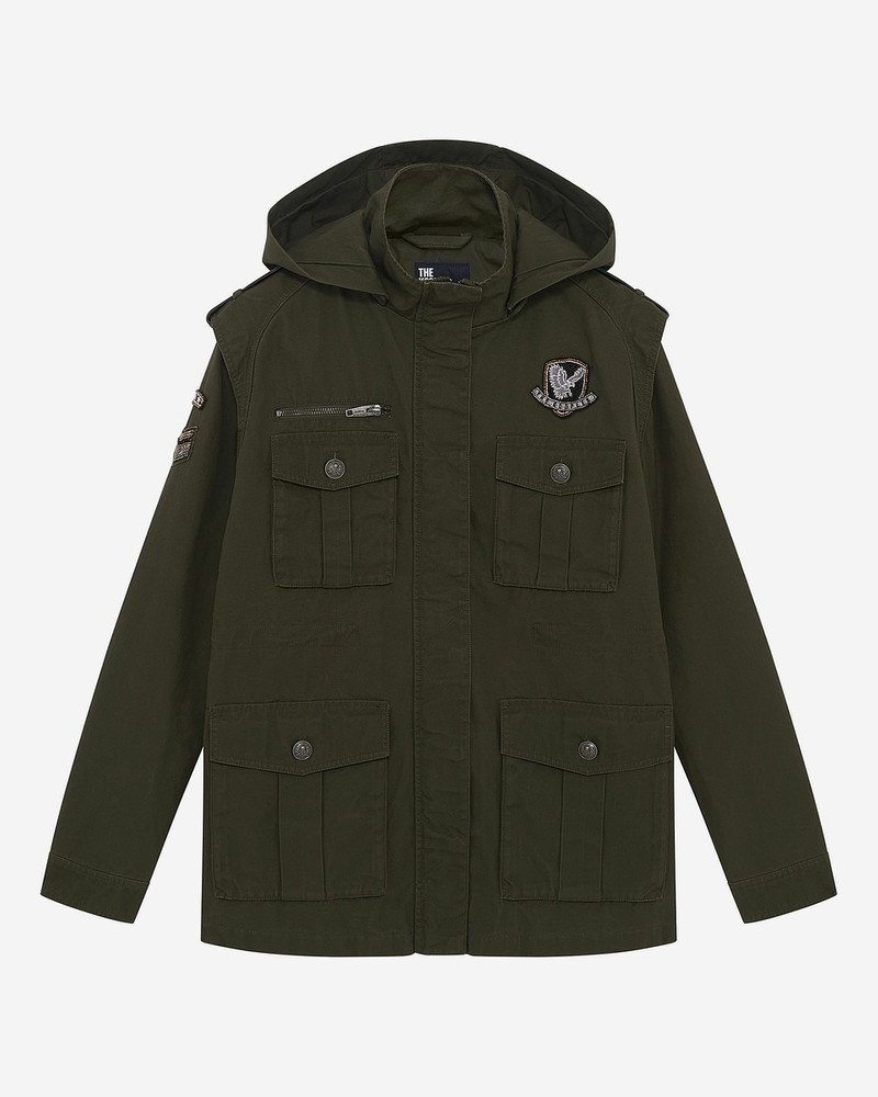KHAKI HOODED PARKA 1