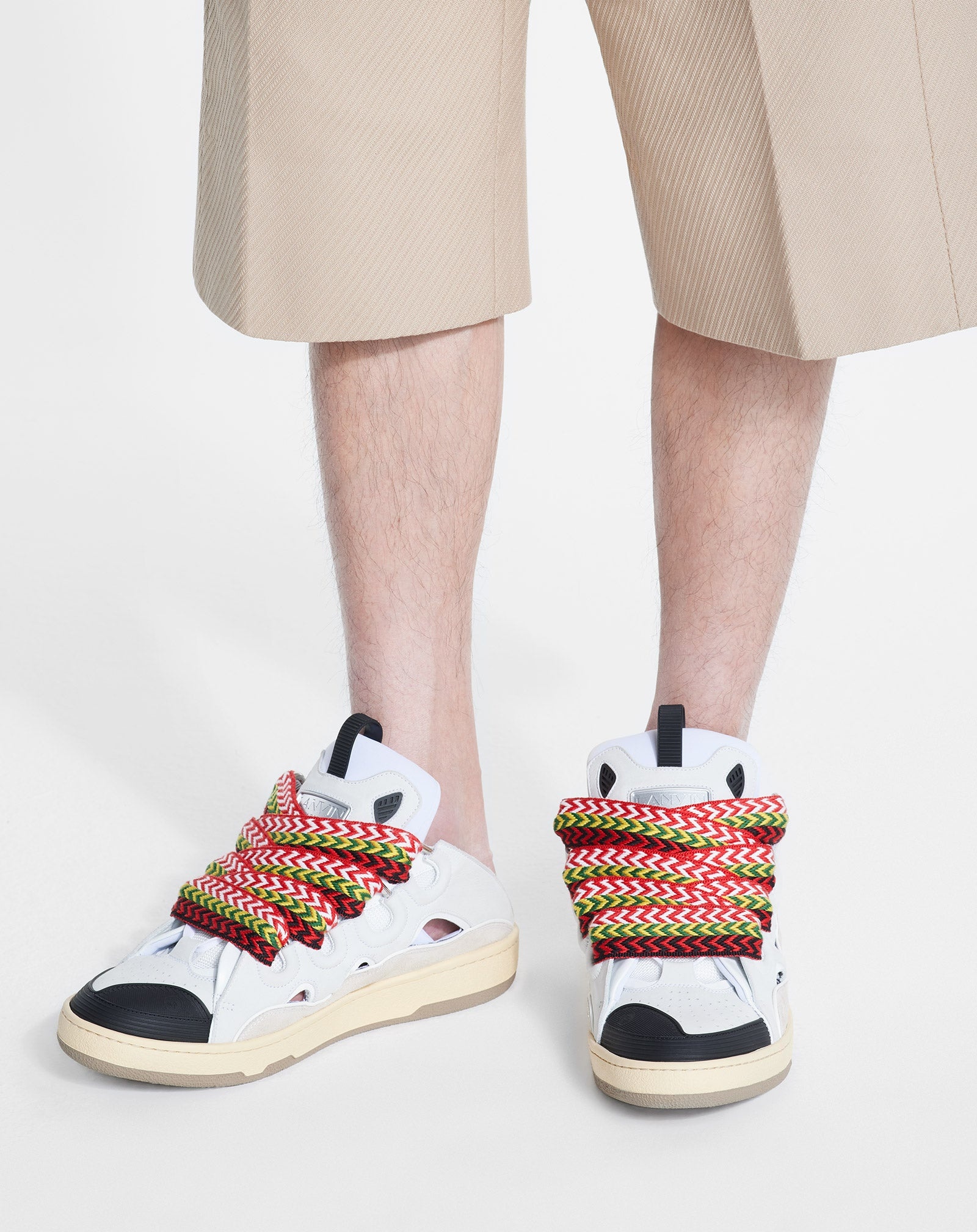 LEATHER CURB MULE SNEAKERS - 6
