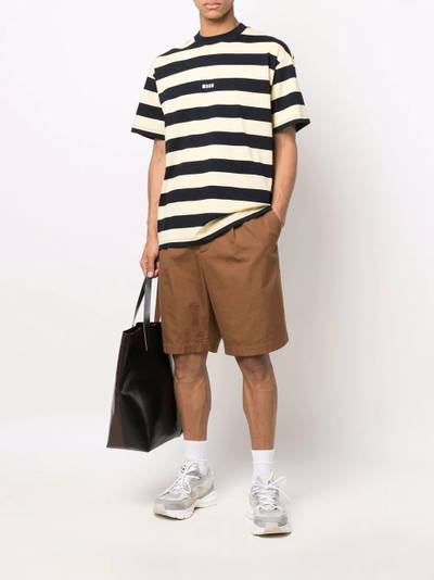 MSGM striped short-sleeve T-shirt outlook