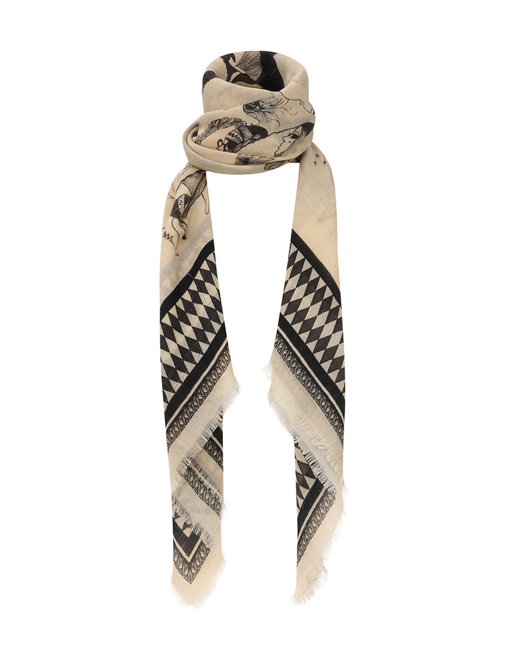 PRINTED SHAWL - 1