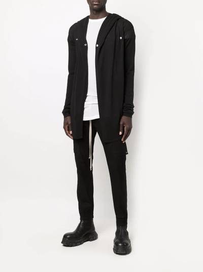 Rick Owens lightweight longline hoodie outlook