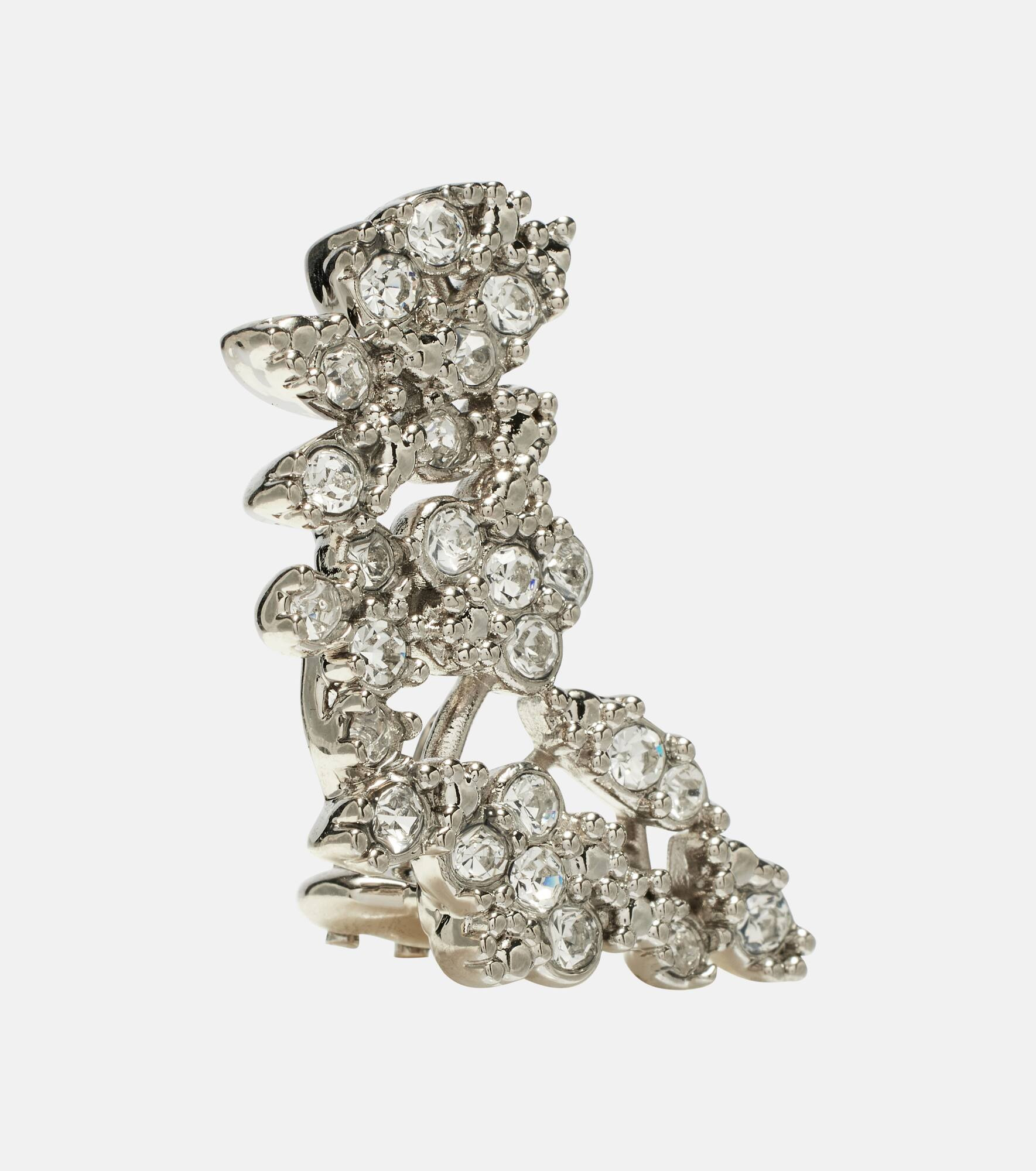 Crystal-embellished ear climbers - 2