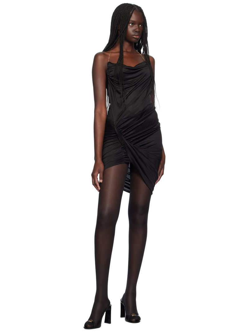 ATLEIN Black Chain Detail Minidress outlook