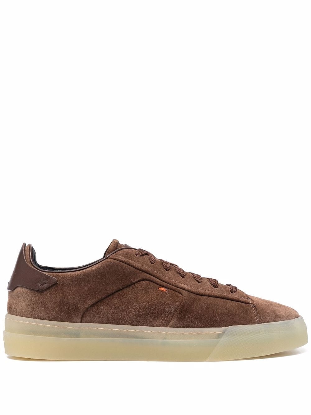 panelled low-top sneakers - 1