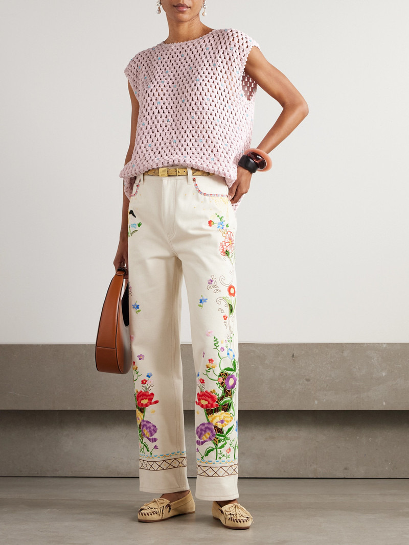 ALIX OF BOHEMIA Nolan Embellished Crocheted Cotton Tunic outlook