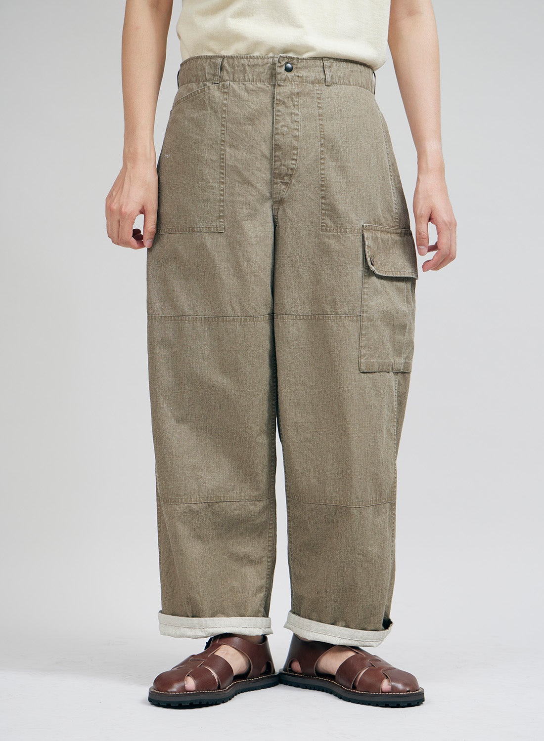 Mountain Pant Reversible in Khaki - 5