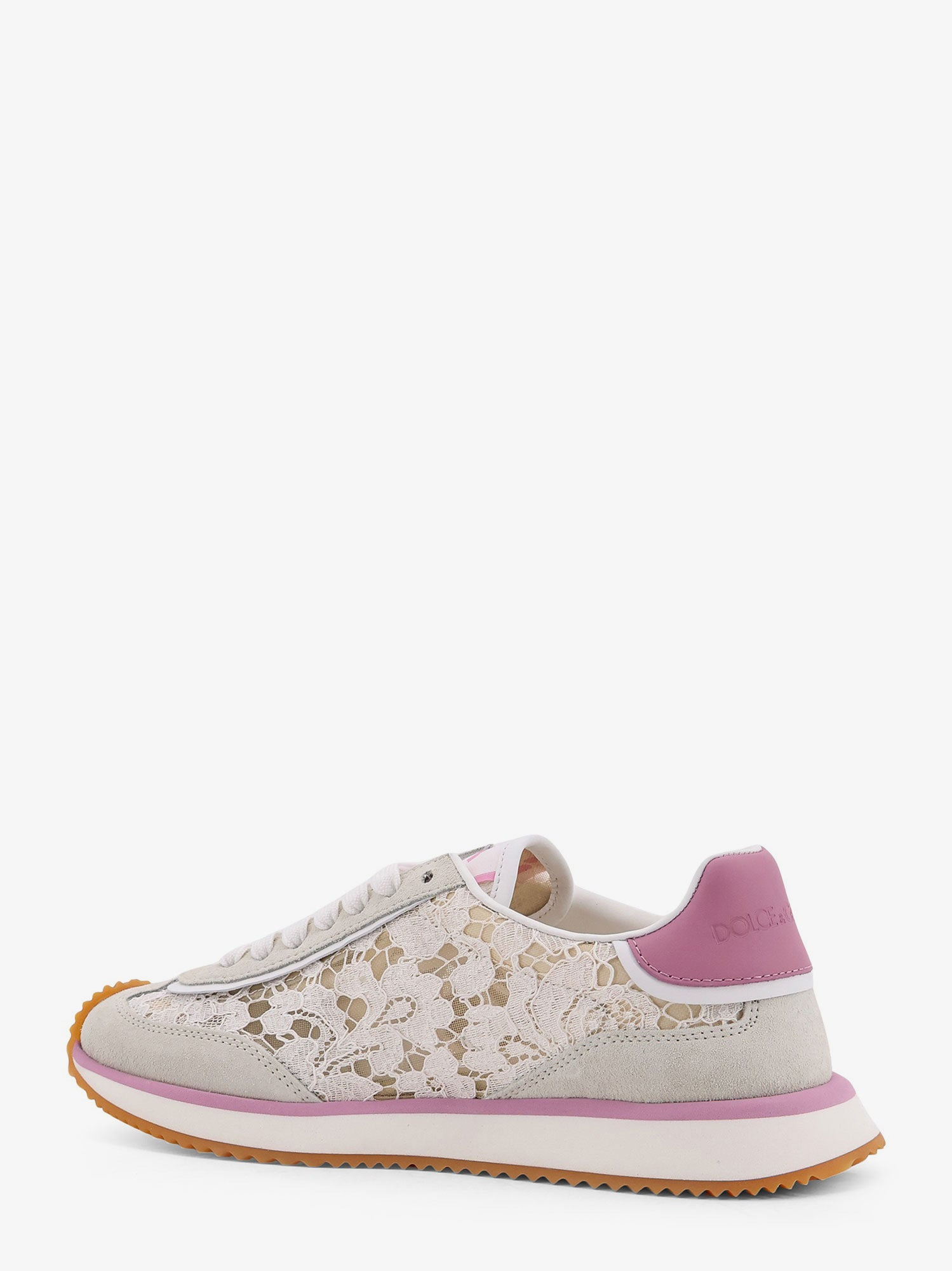 Low-Top Lace Sneakers With Suede Inserts - 3