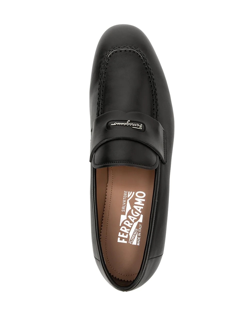 logo plaque penny loafers - 4