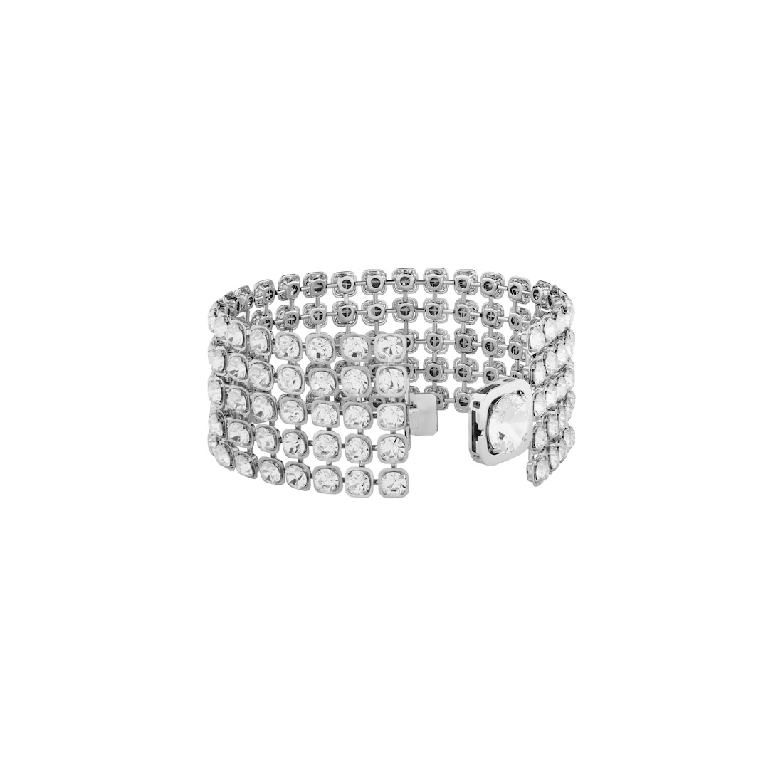Women's 10pm Choker in Shiny Silver - 2