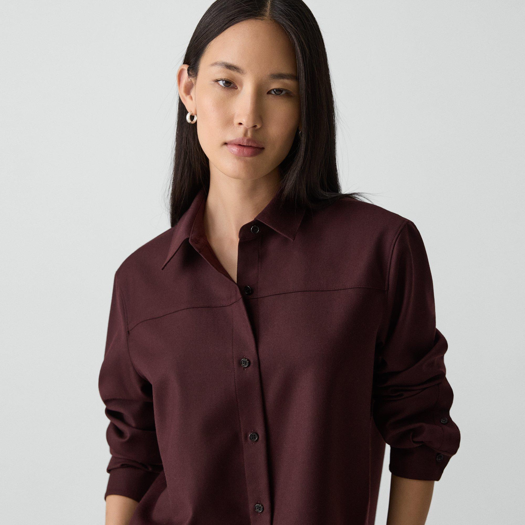 Boxy Shirt in Sleek Flannel - 5