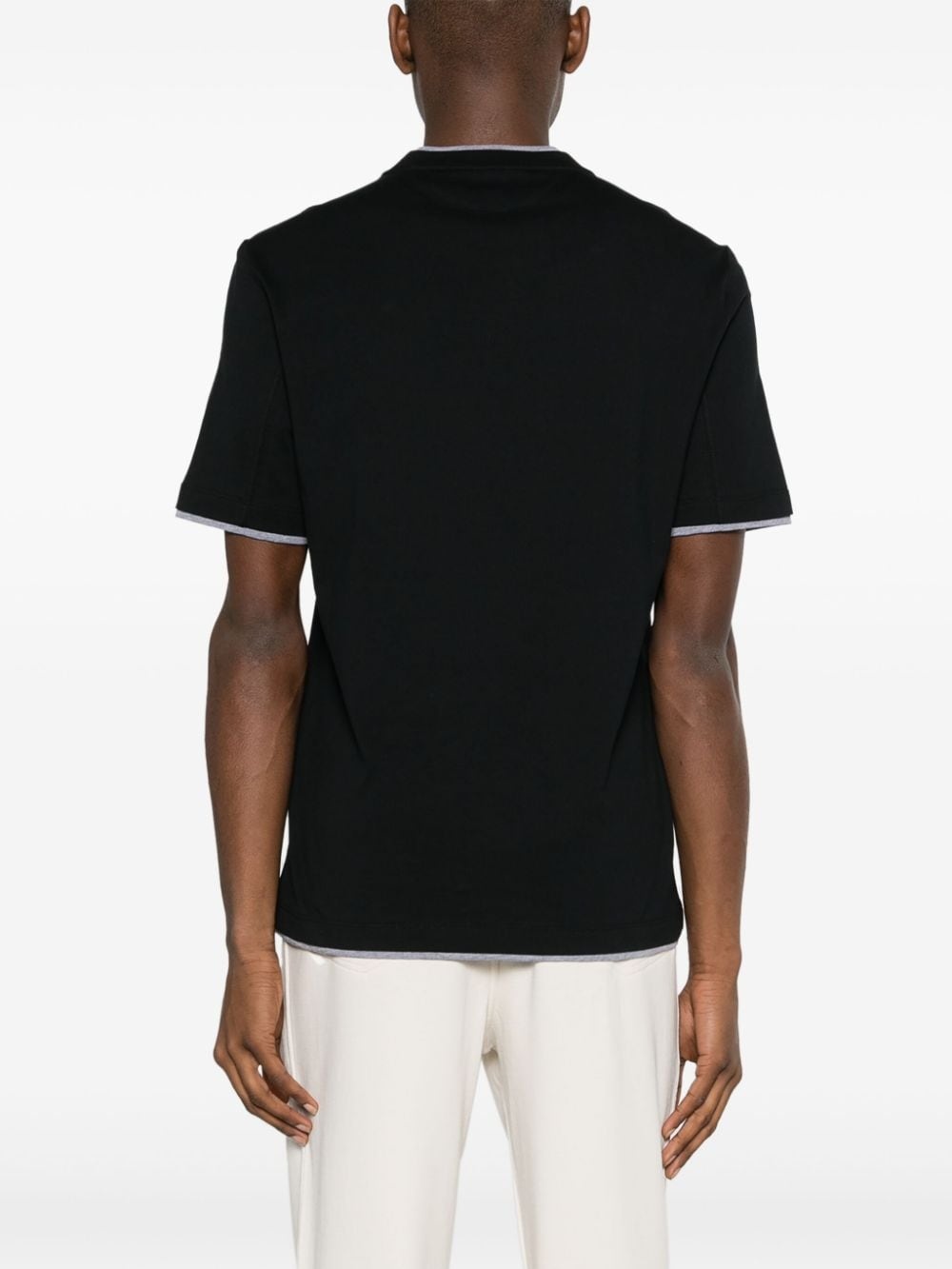 layered-effect T-shirt - 4