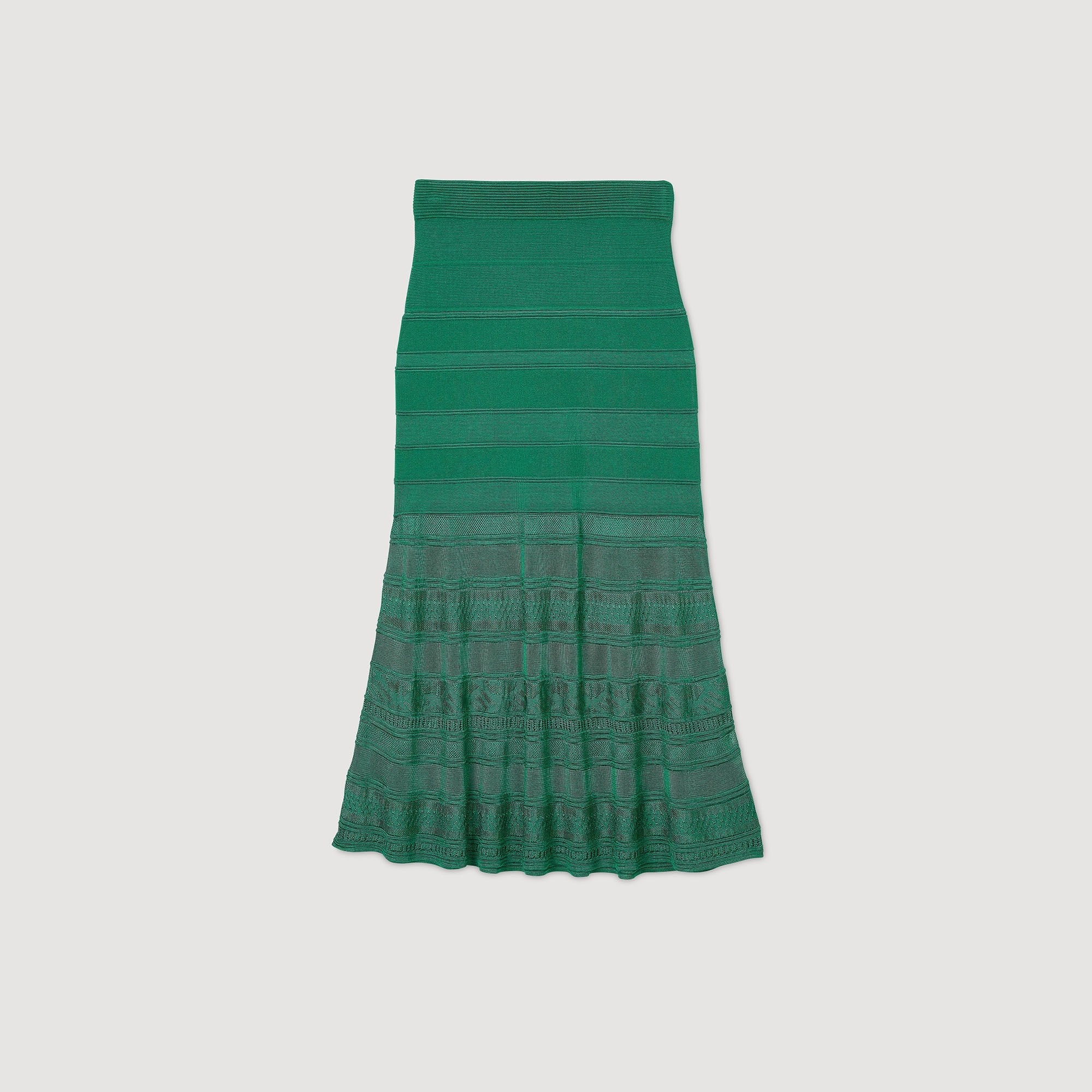 MAXI DECORATIVE KNIT SKIRT - 6