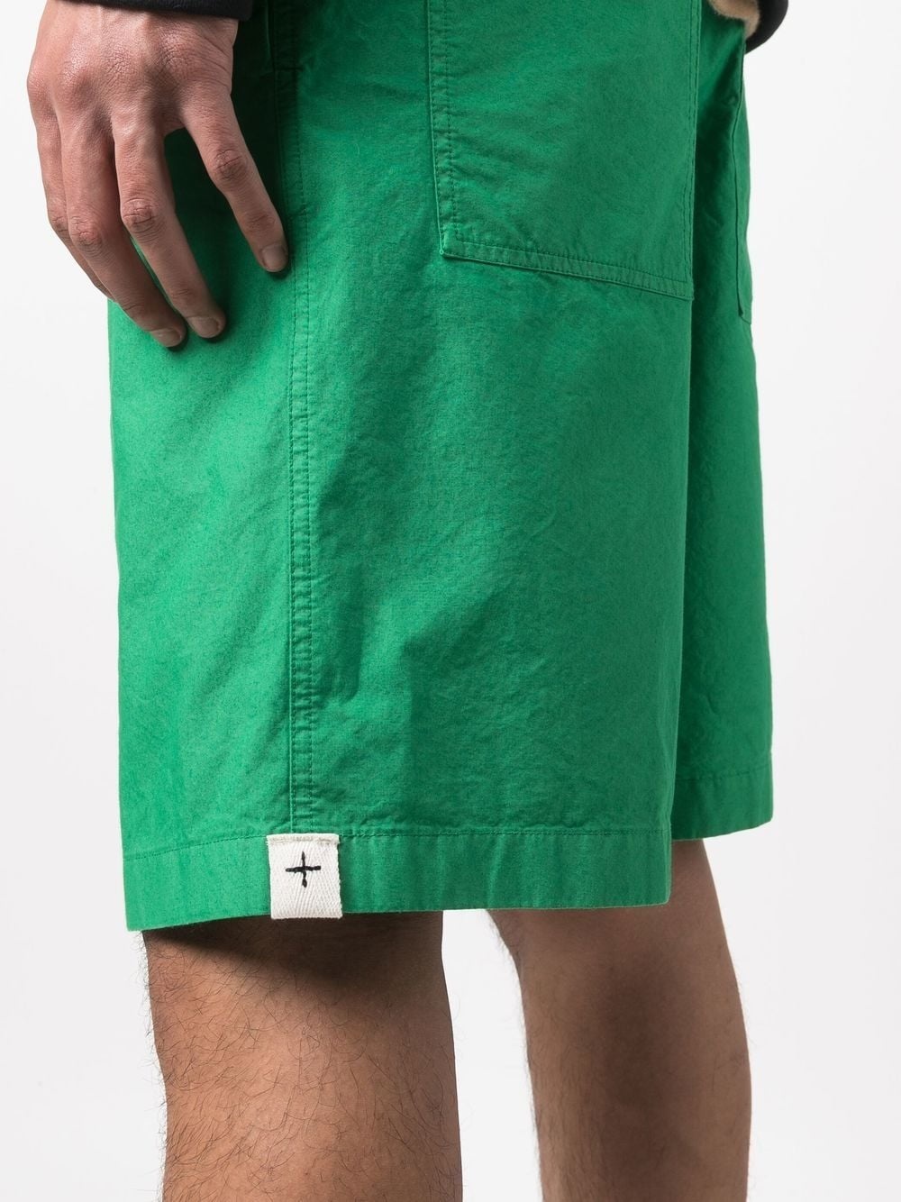 elasticated knee-length shorts - 4
