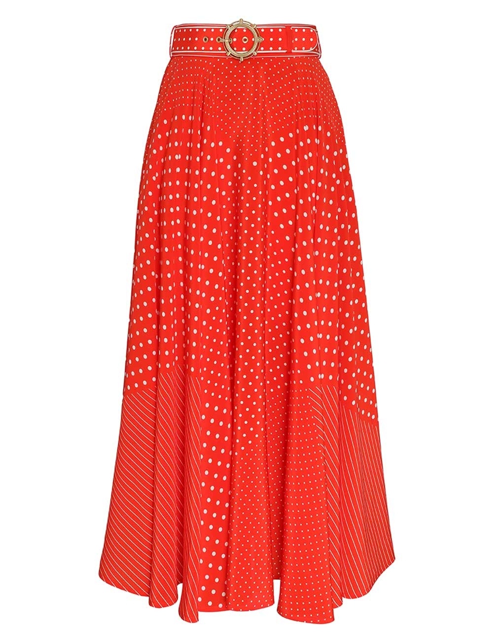 SPLICED MIDI SKIRT - 1