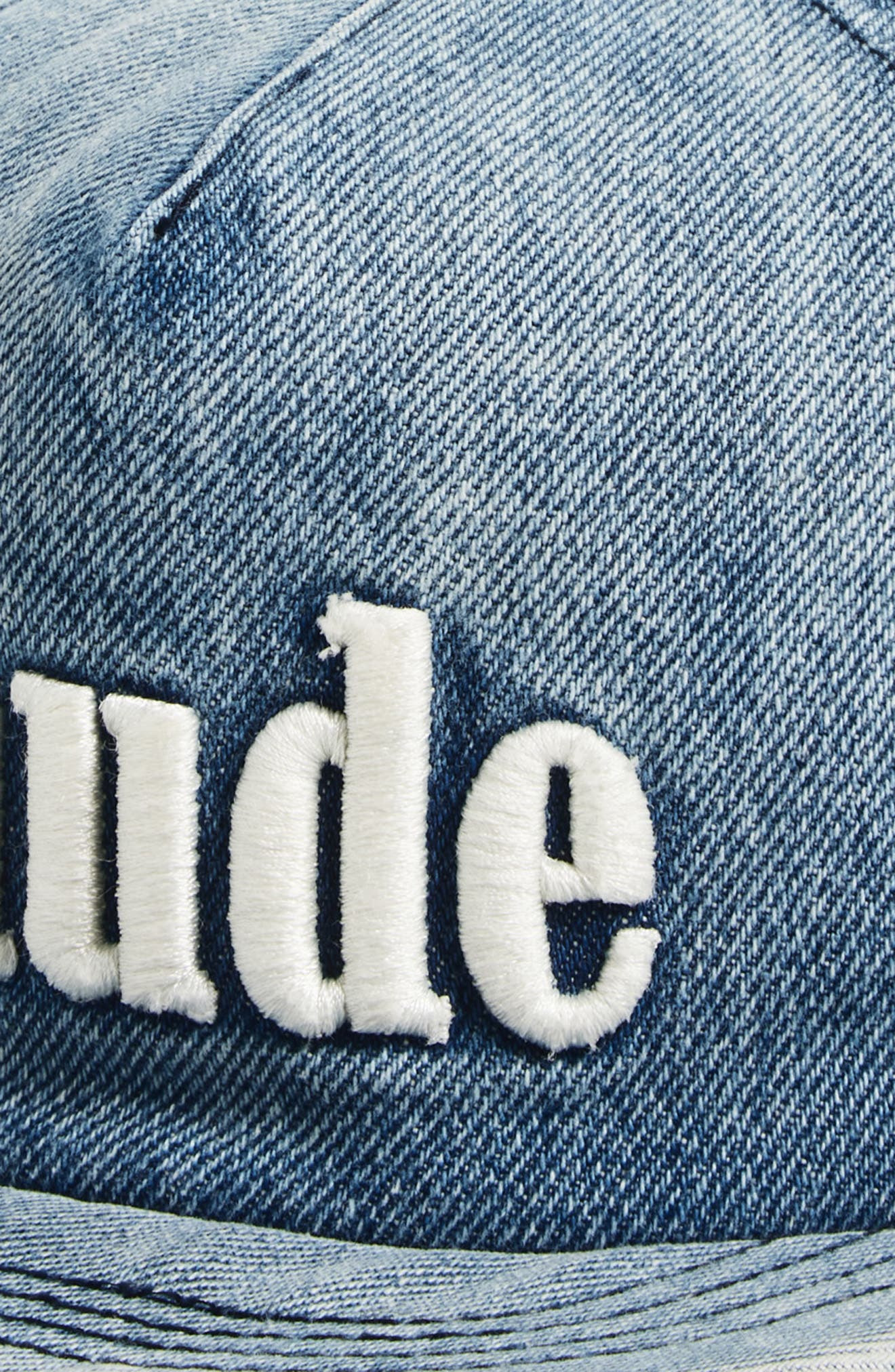 Rhude Logo Denim Baseball Cap in Oxford Indigo 3130 at Nordstrom - 3