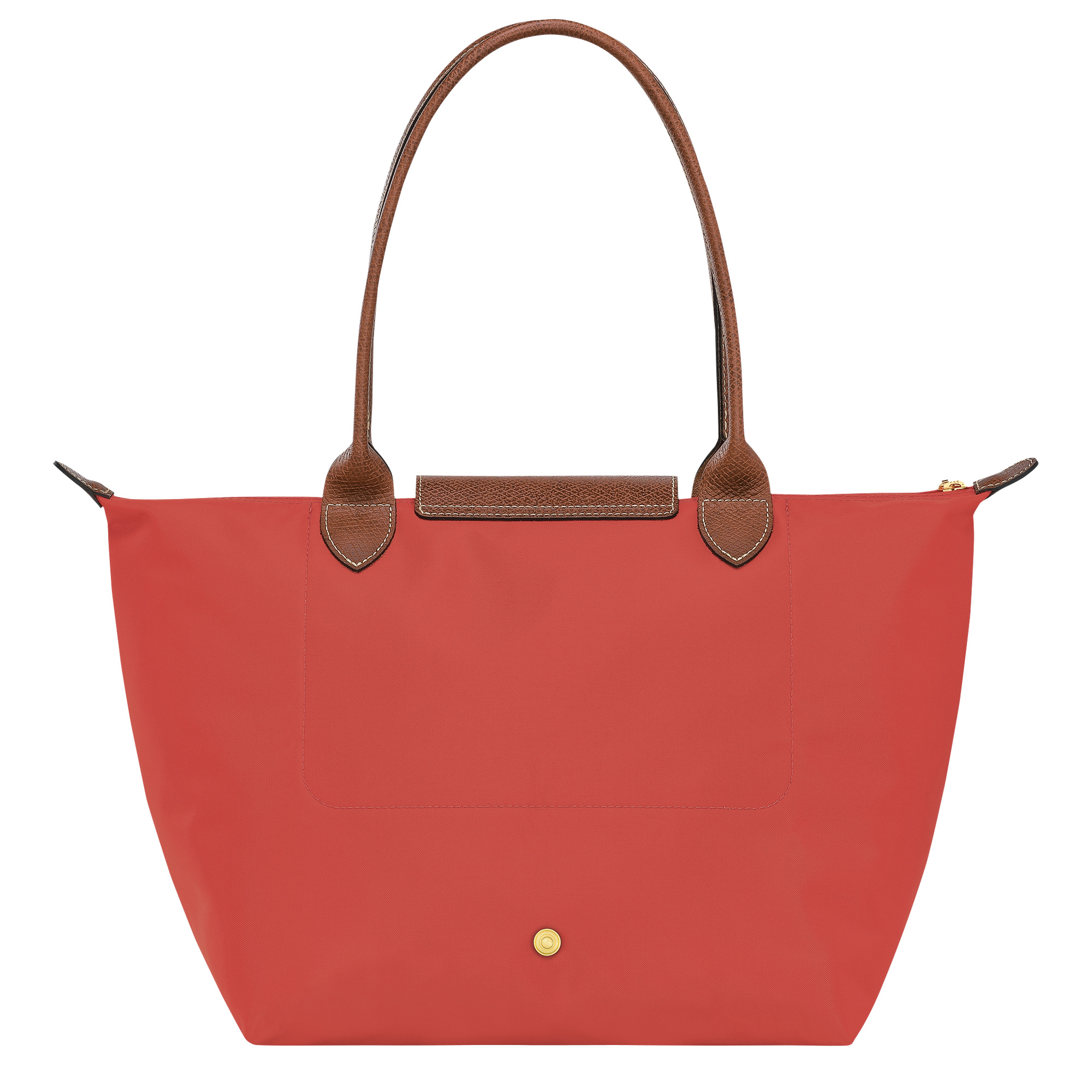 Le Pliage Original M Tote bag Tomato - Recycled canvas - 3
