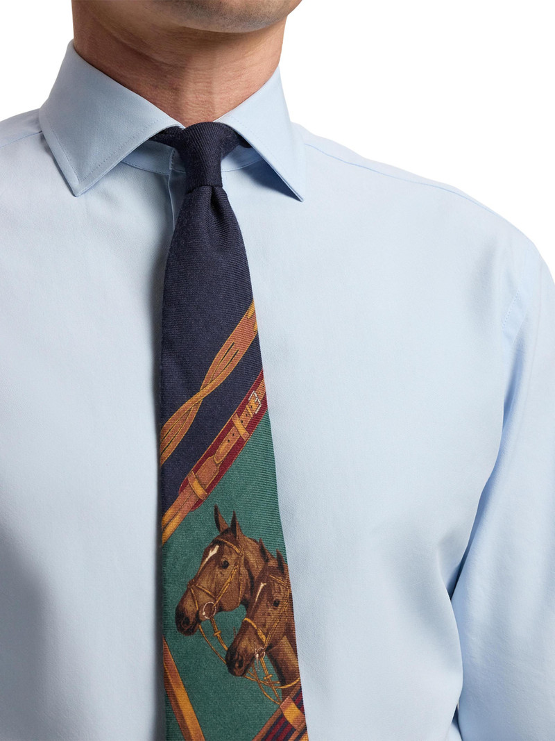 Men's Aston Cotton Oxford Shirt - Dress Shirt Blue 6