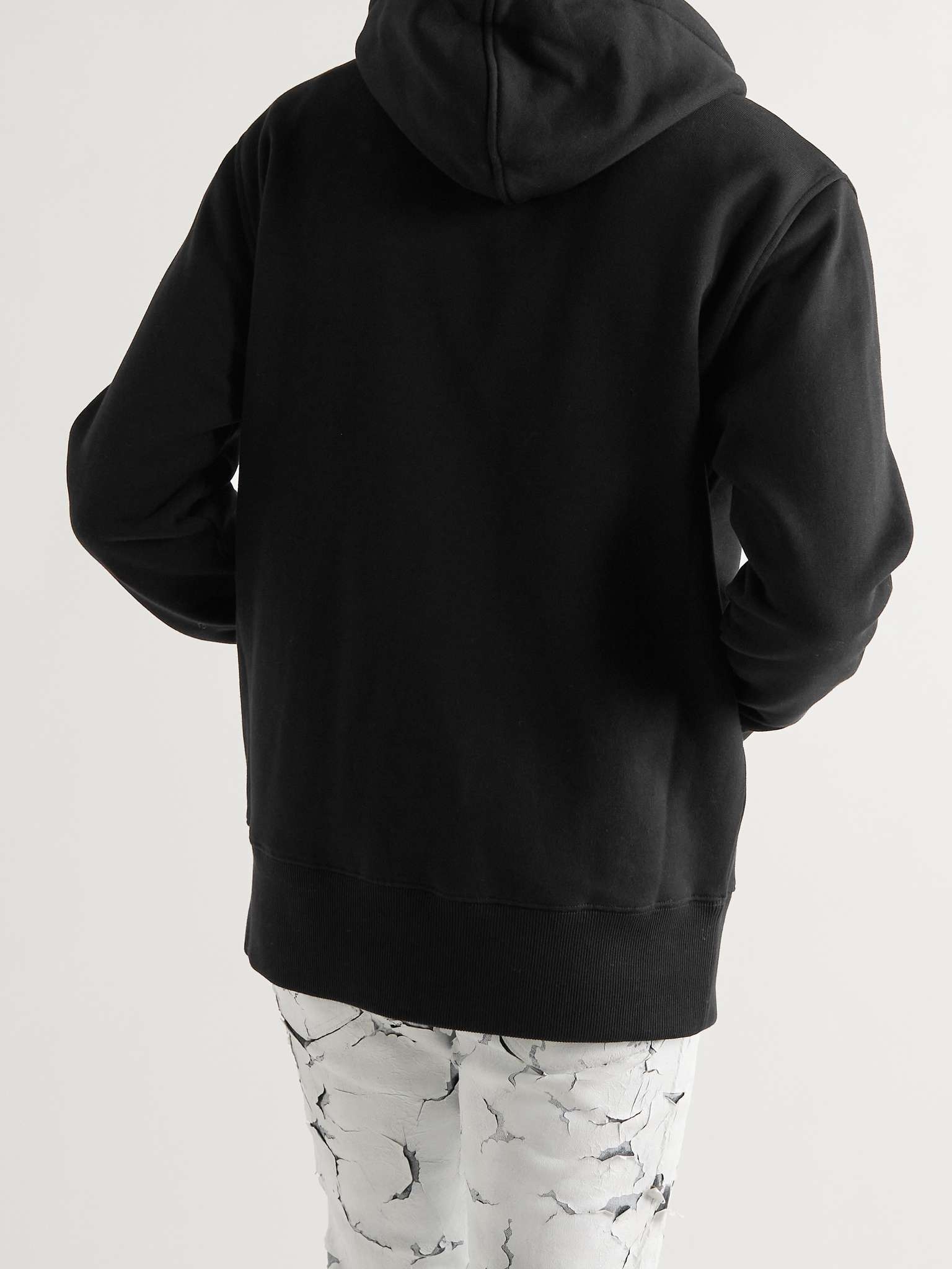 Embellished Cotton-Jersey Zip-Up Hoodie - 4