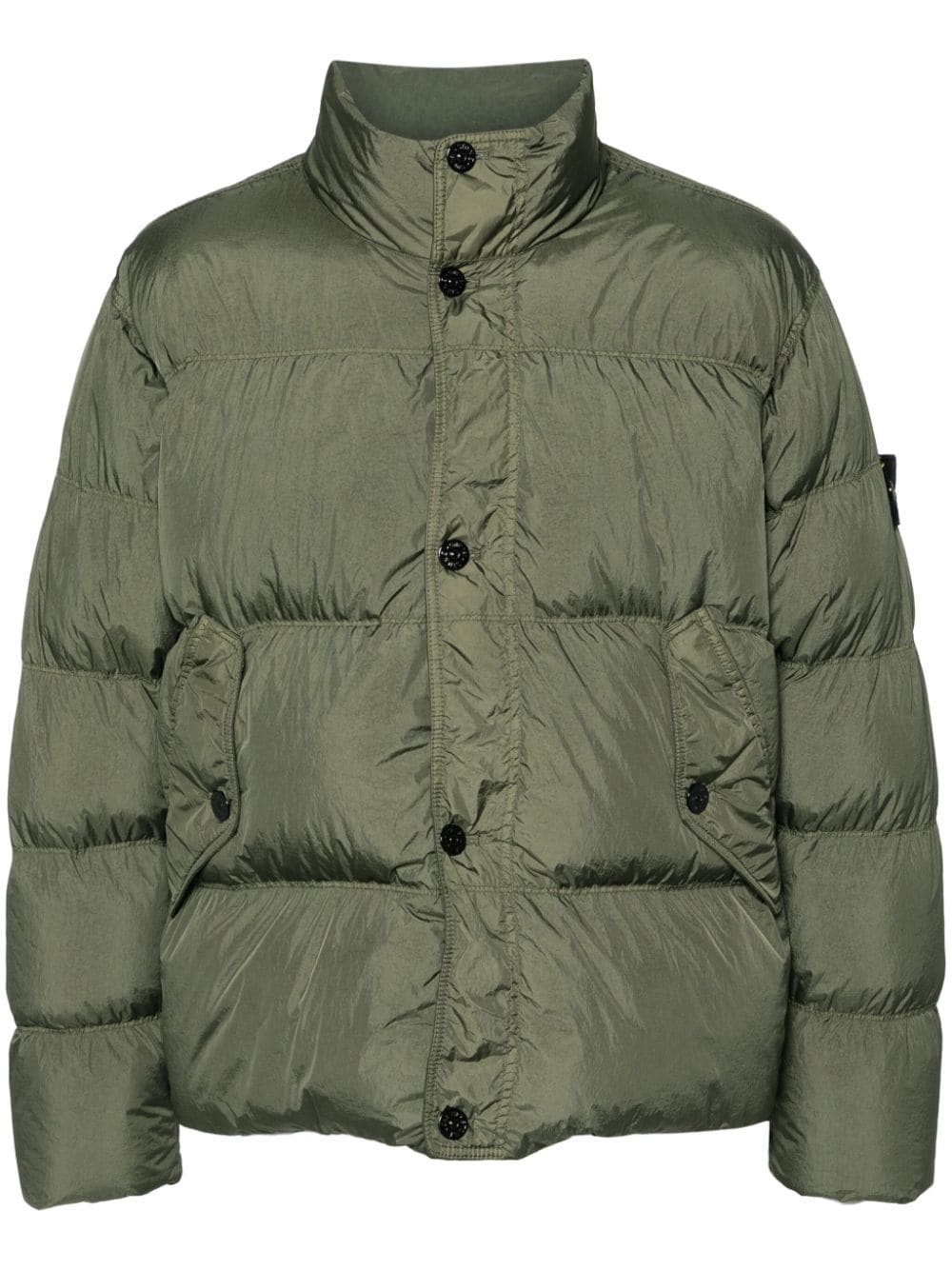 compass-badge puffer jacket - 1