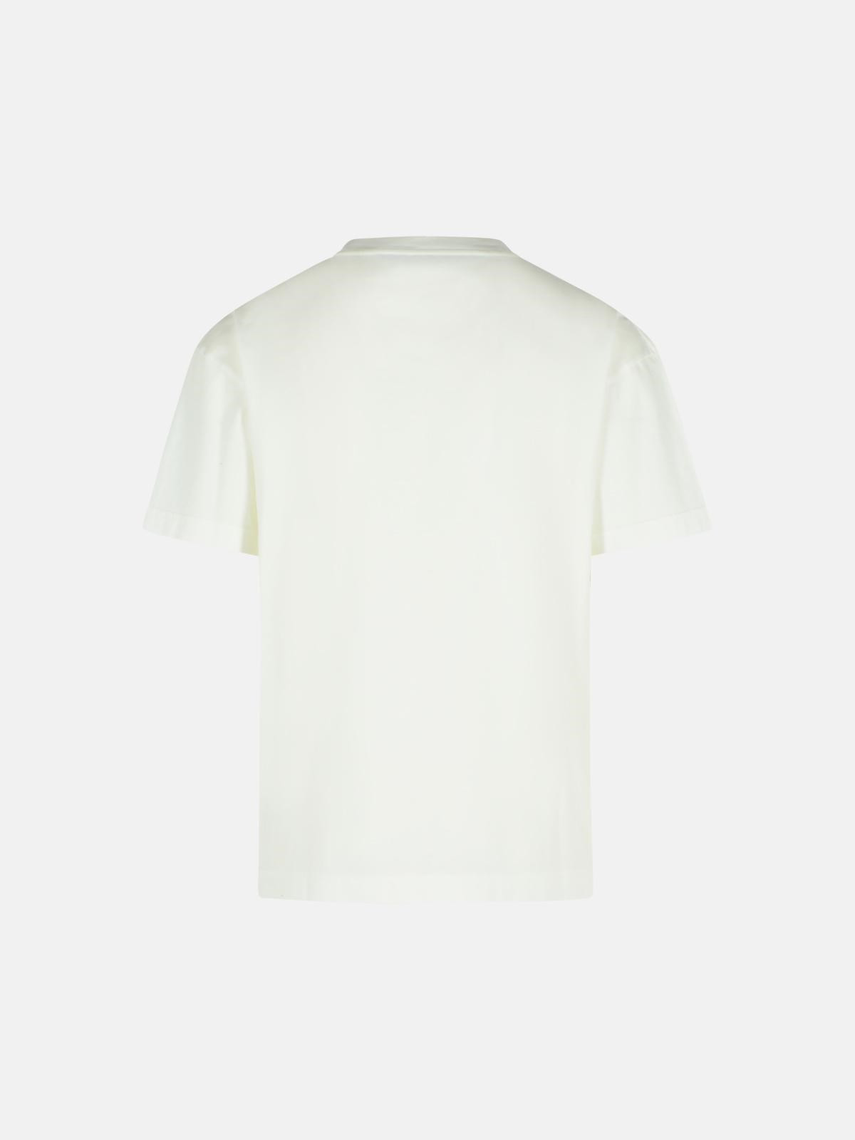 WHITE COTTON T-SHIRT - 3