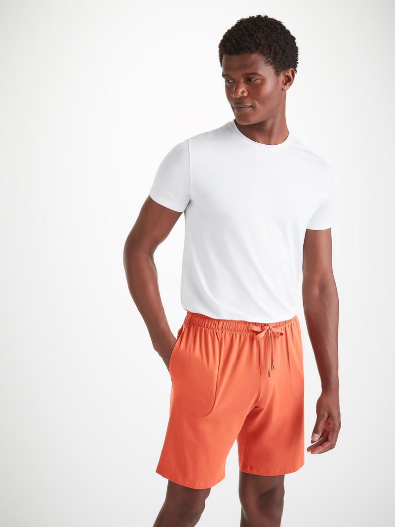 Men's Lounge Shorts Basel Micro Modal Stretch Spiced Orange 1