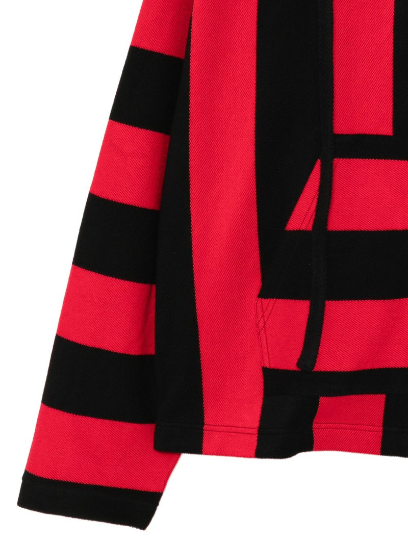 striped drawstring hoodie 3