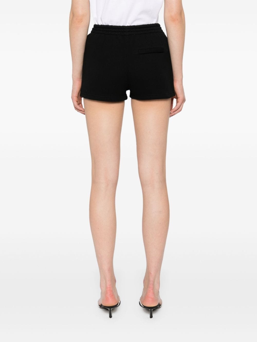 logo-print cotton shorts - 4