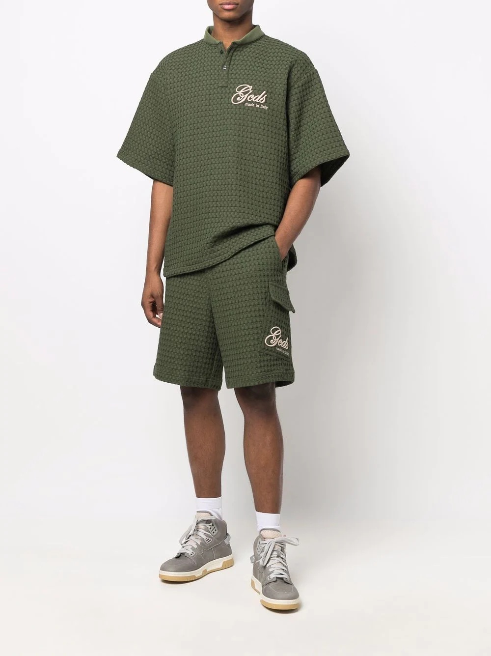 Oversize Waffle Logo shorts - 2