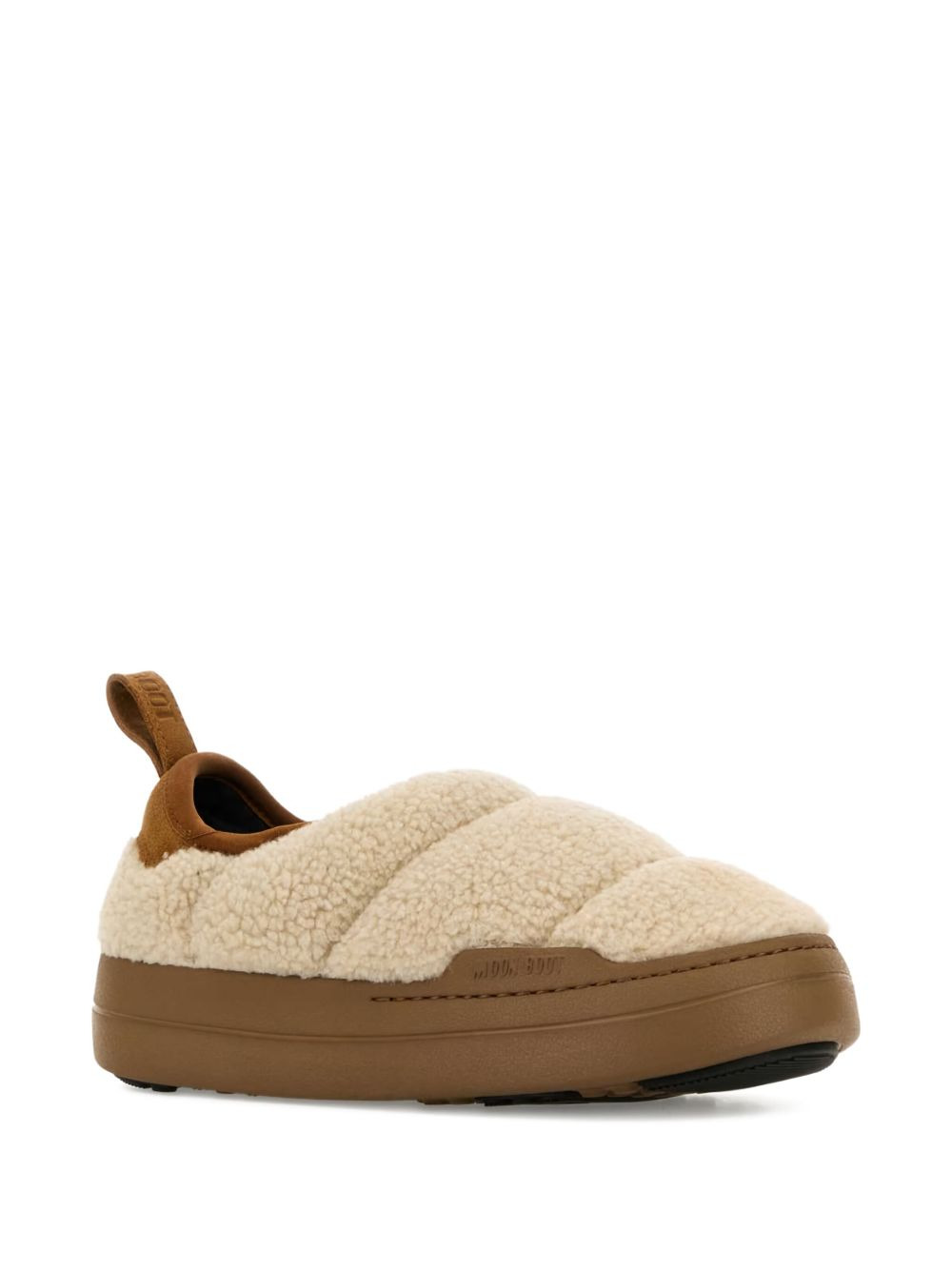 Sand teddy fabric MB Park Puffer slip on - 2