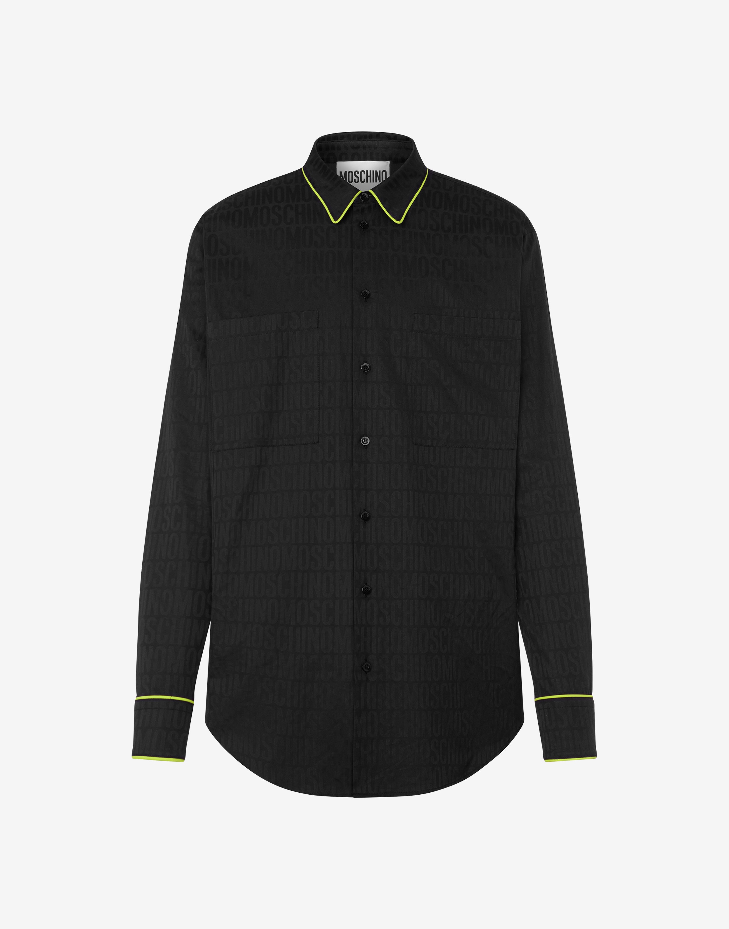 ALLOVER LOGO JACQUARD POPLIN SHIRT - 1