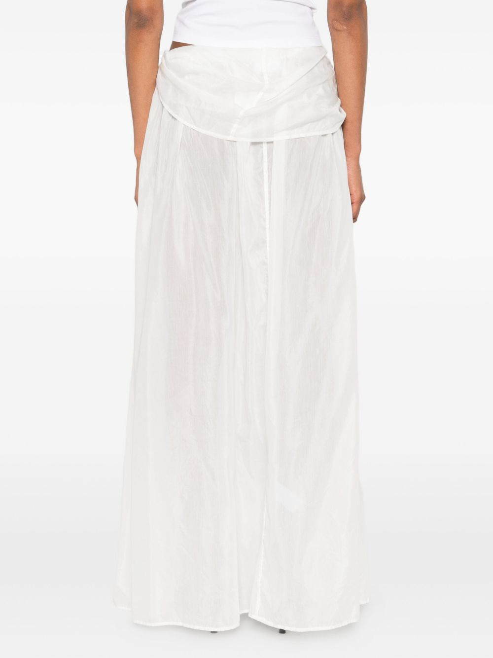 silk-voile pleated skirt - 4
