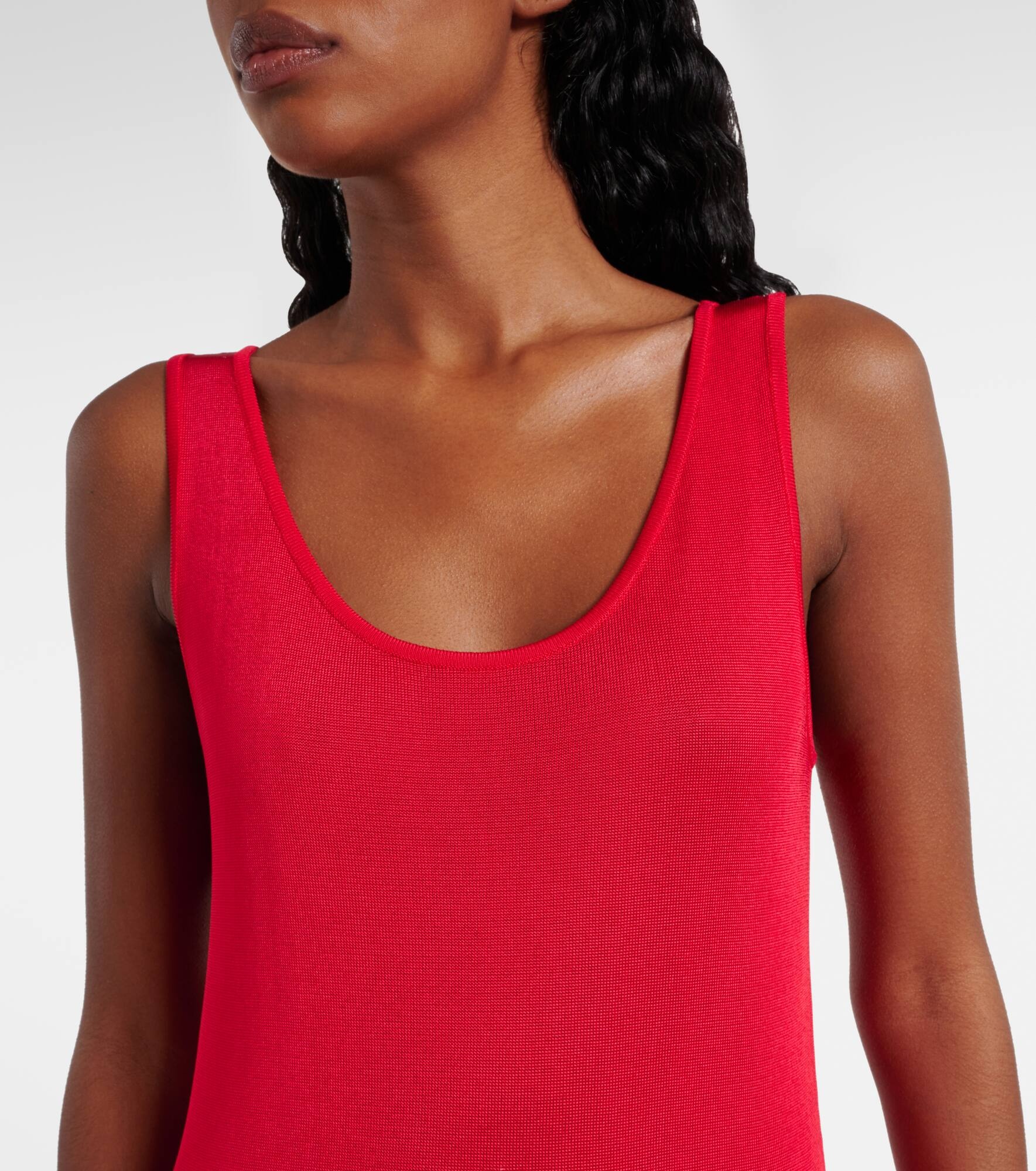 Sheer knitted minidress - 4
