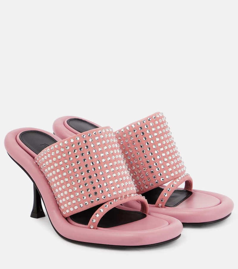 Bumper-Tube embellished mules - 1
