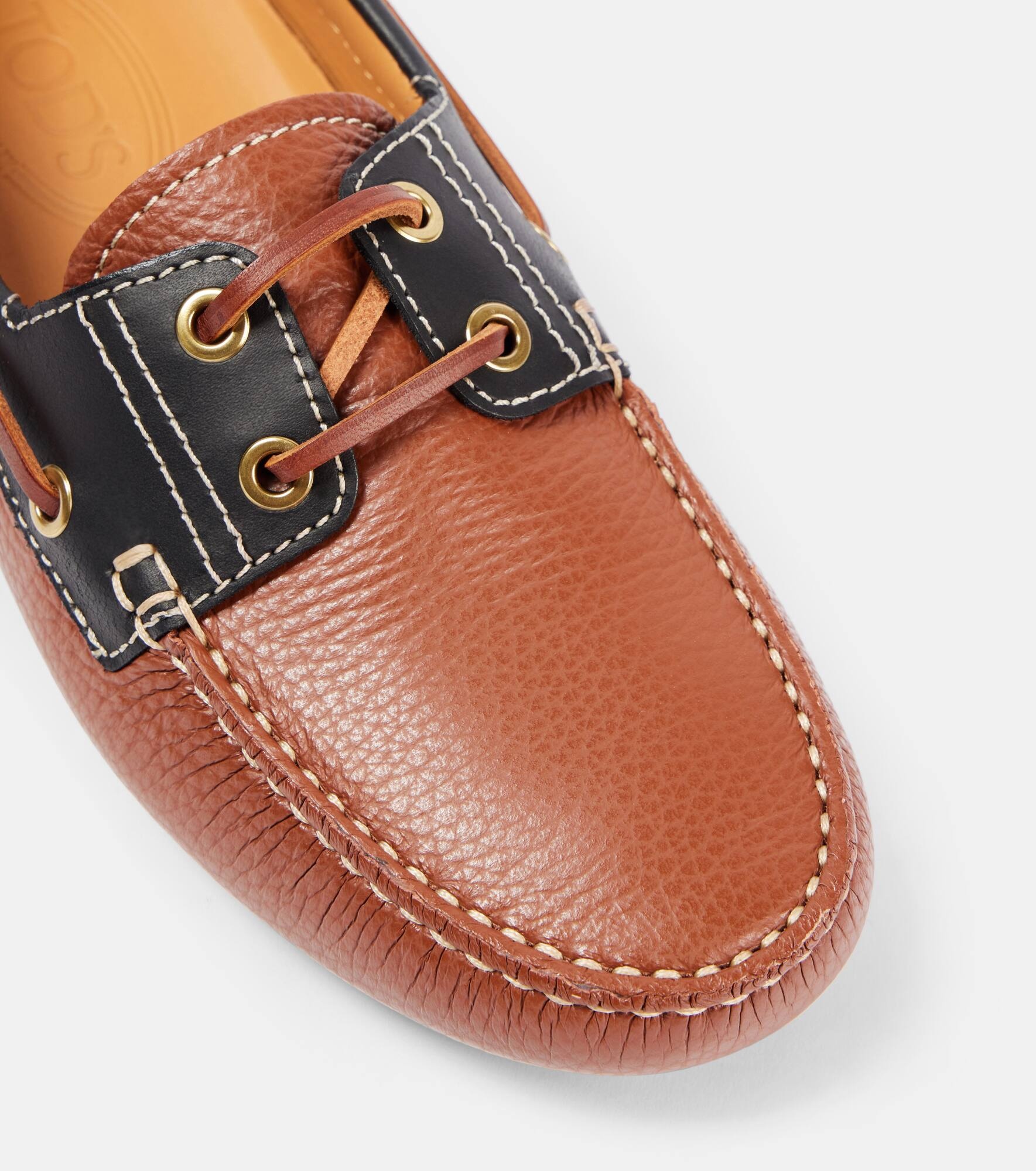 Gommino Bubble leather boat shoes - 5