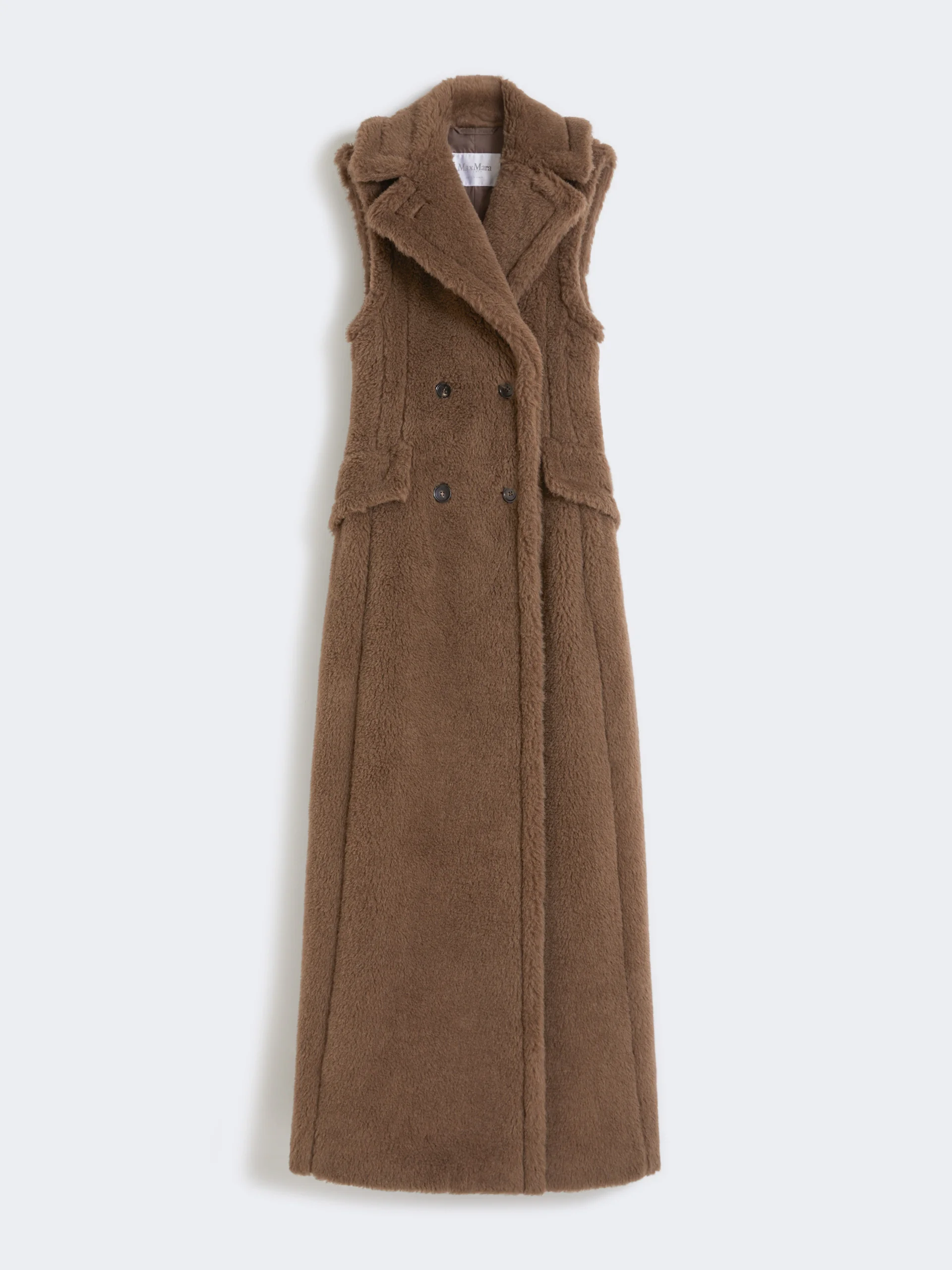 BOARIO1234 Sleeveless alpaca and wool Teddy coat - 1