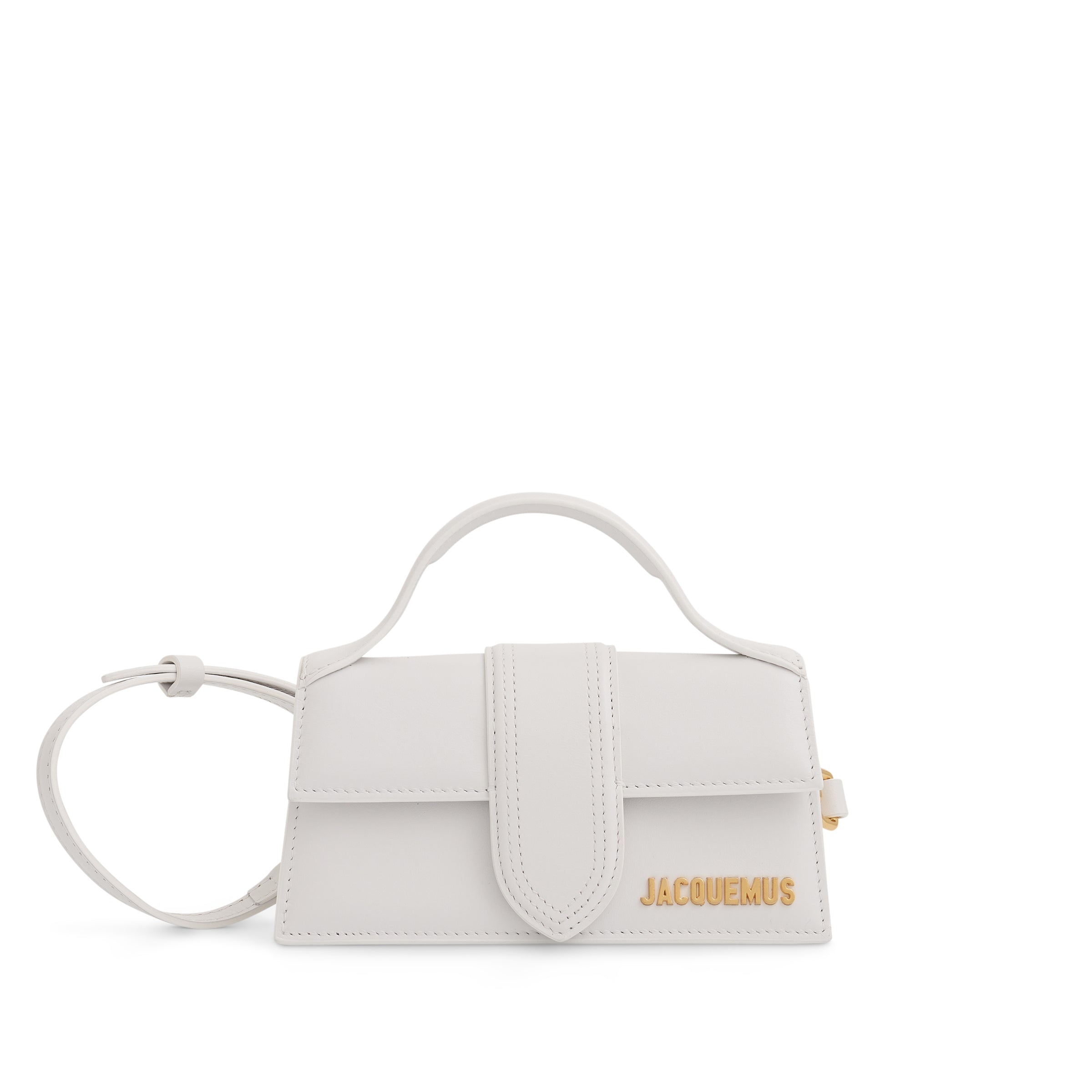 Le Bambino Mini Leather Bag in White - 1