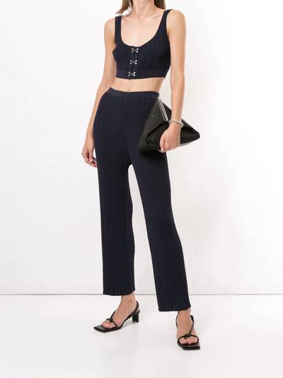 Dion Lee high-rise cropped trousers outlook