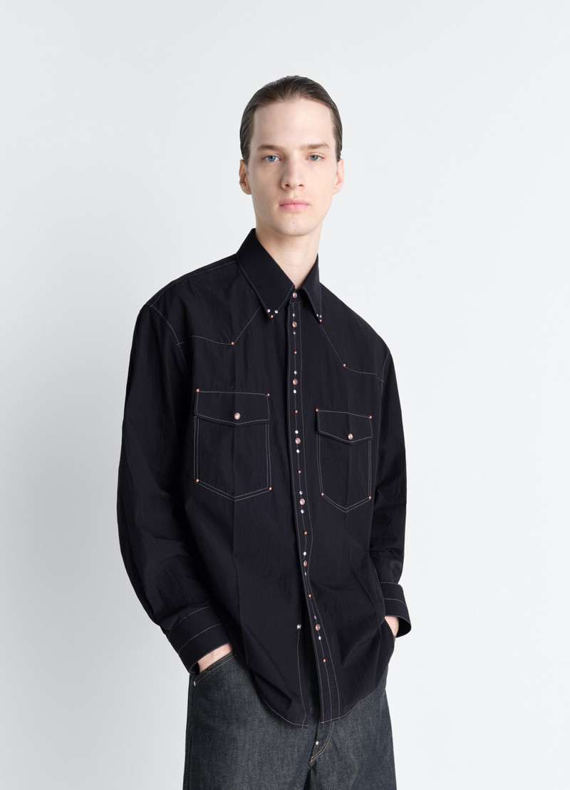Lemaire SHIRT WITH STUDS IN CREPE COTTON outlook