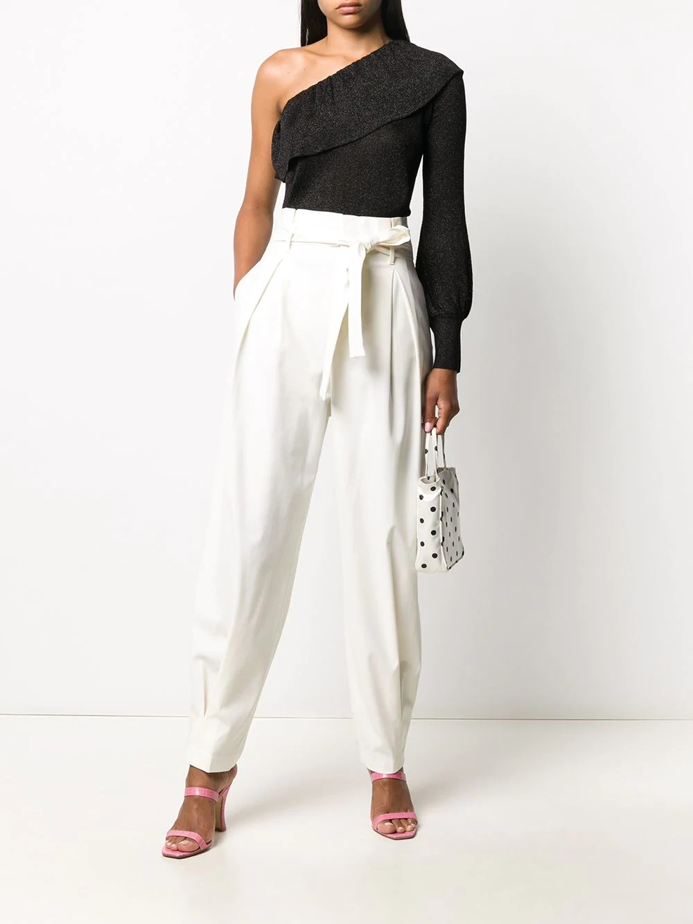 belted tapered trousers - 2