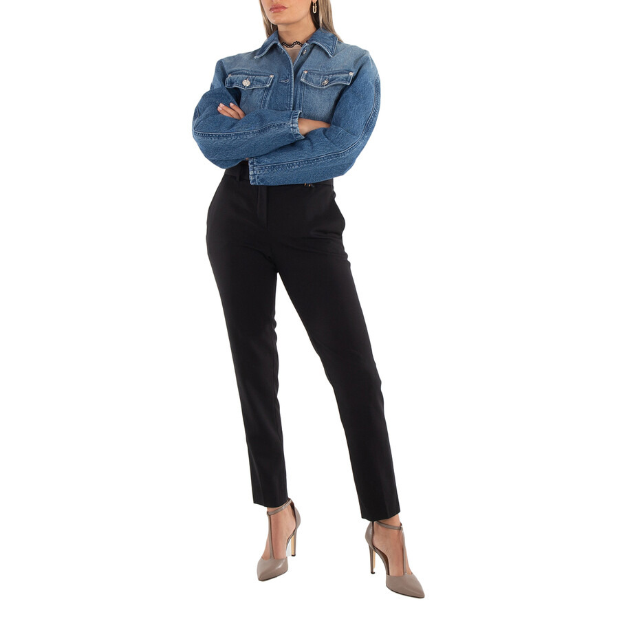 Versace Ladies Black Medusa 95 Tailored Trousers - 6