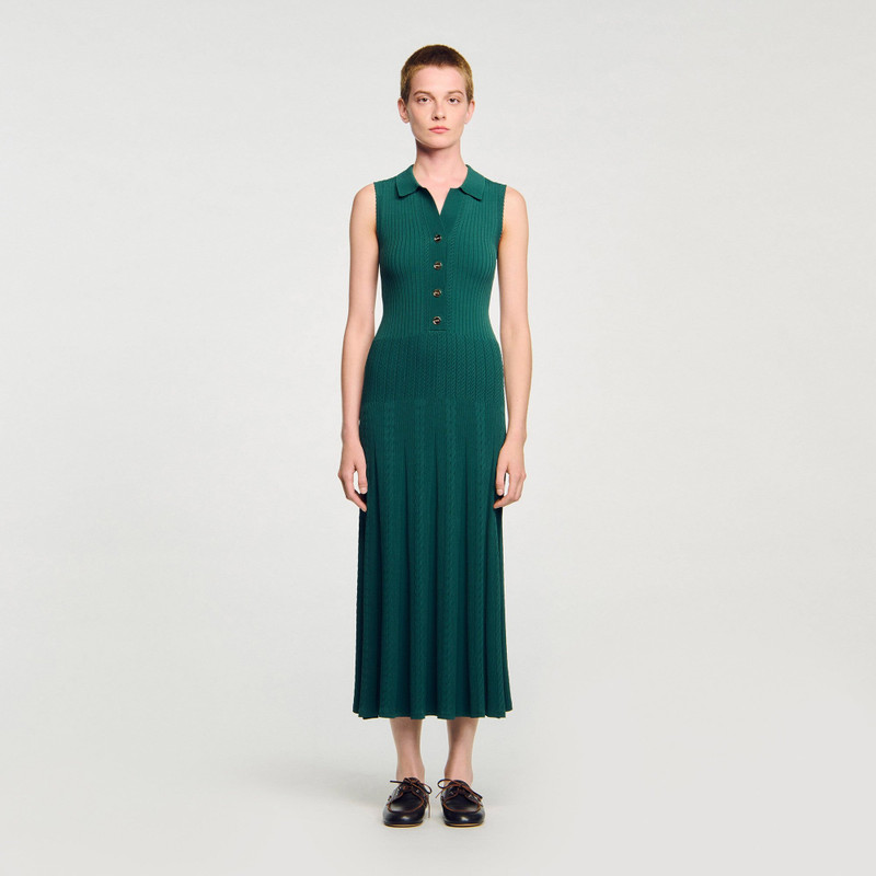 Sandro KNIT DRESS WITH POLO NECK outlook