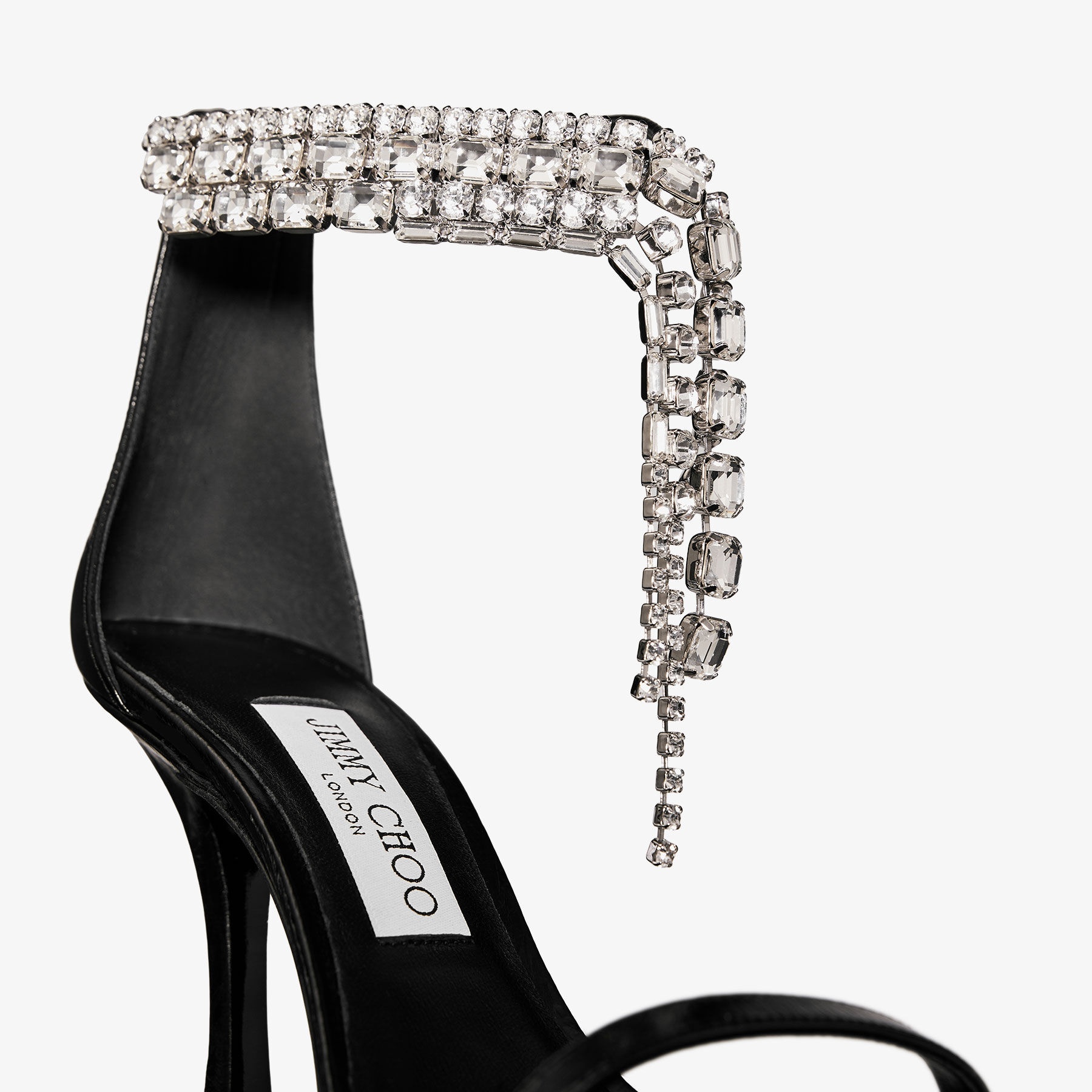 【送料&関税込】Jimmy Choo Verity 100 Sandals In Black Leath Verity Sandal 100 | Black Vintage Metallic Leather Sandals