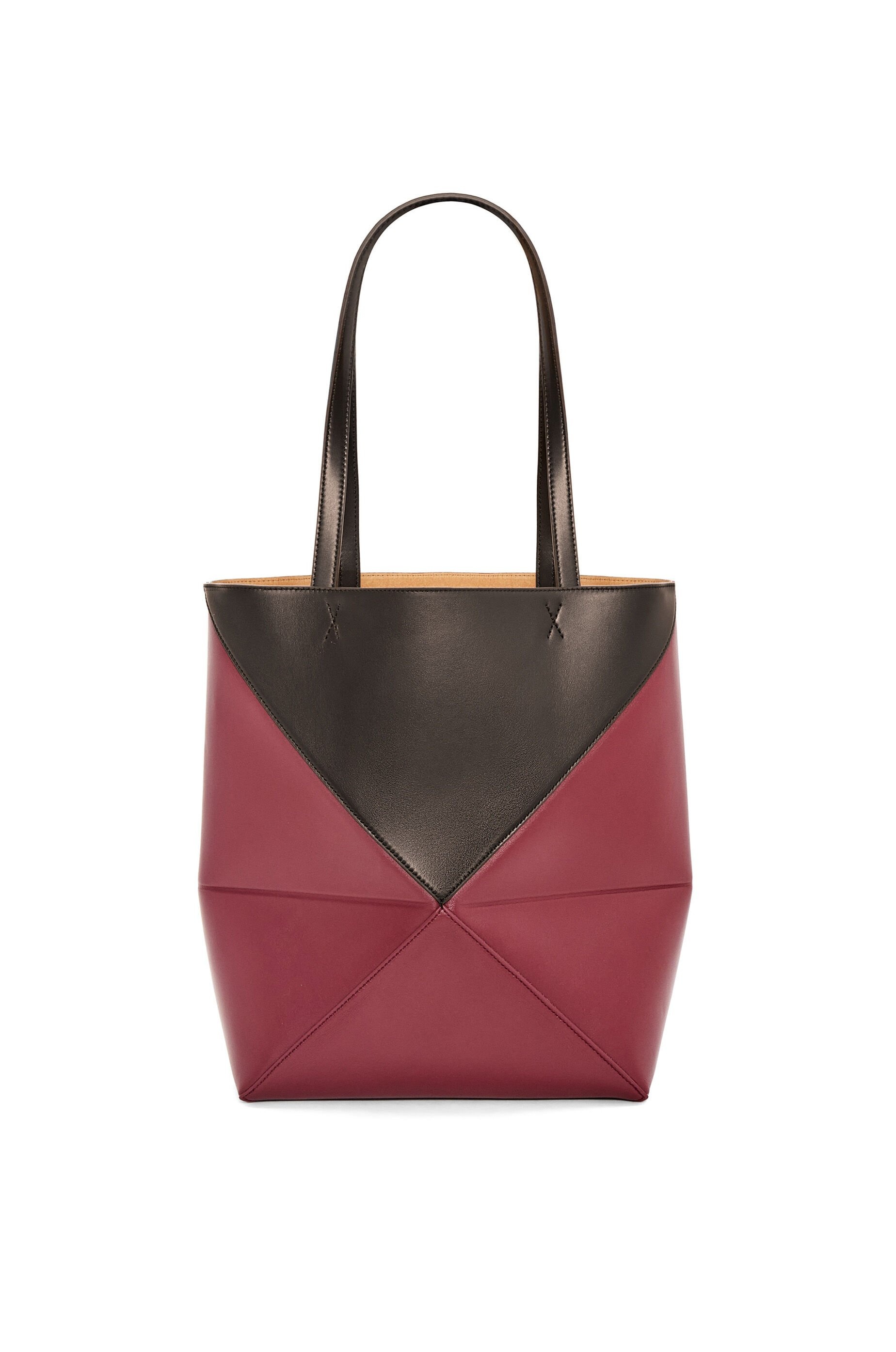 Puzzle Fold Tote in shiny calfskin - 7