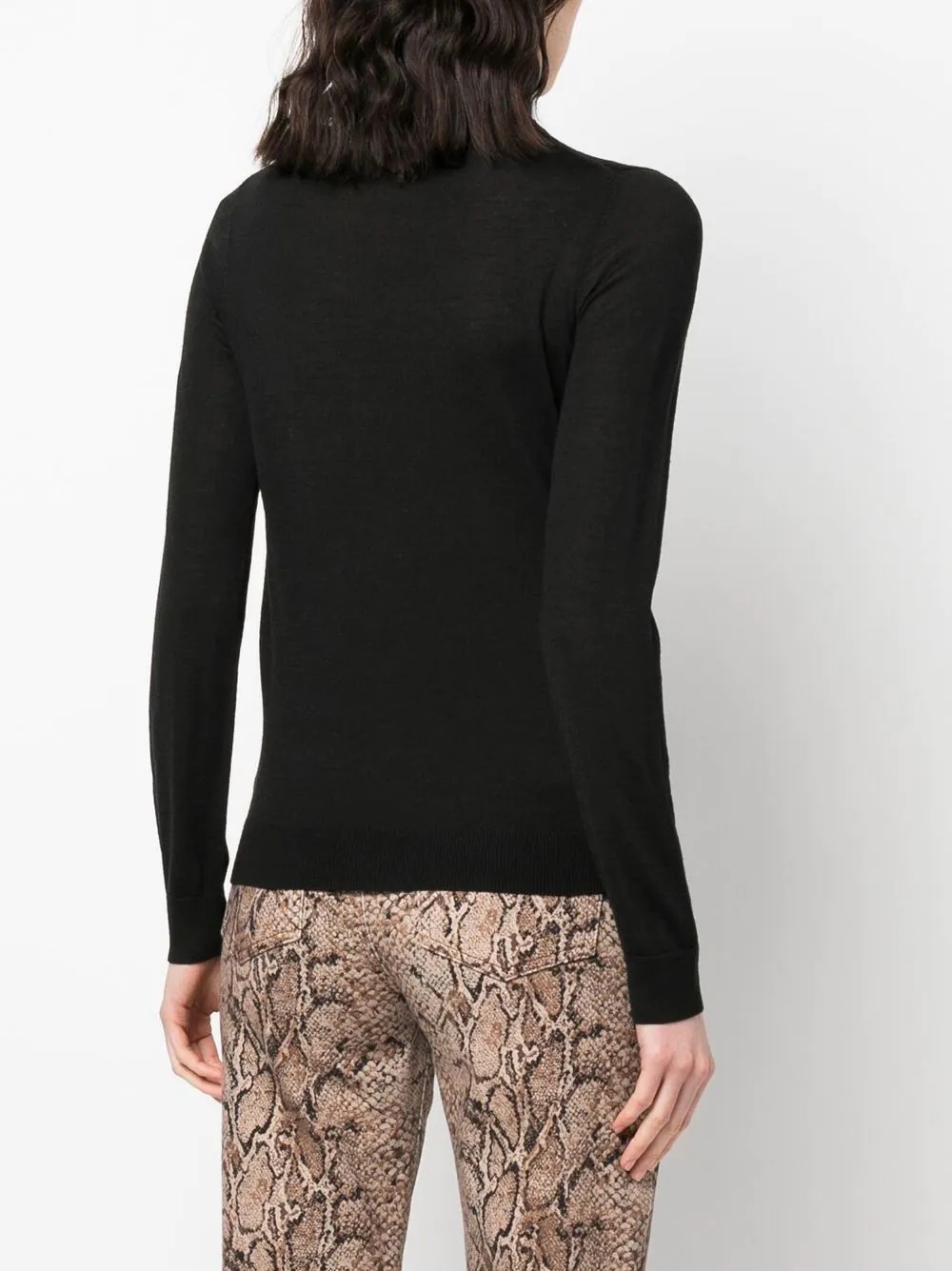 logo-patch high neck jumper - 4