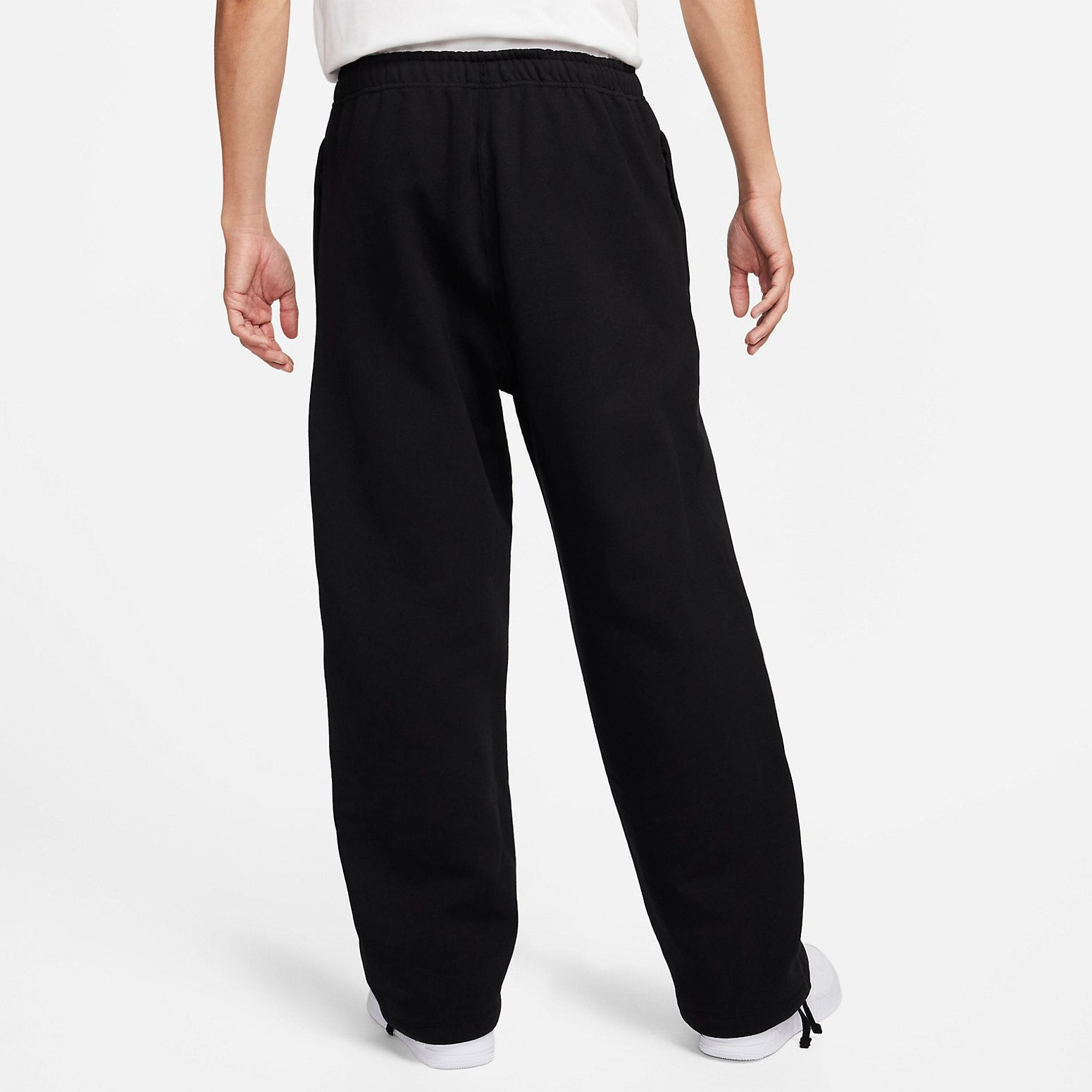 Nike Nike Sportswear NSW Swoosh Open Hem Fleece Pants 'Black' FN3343-010 - 5
