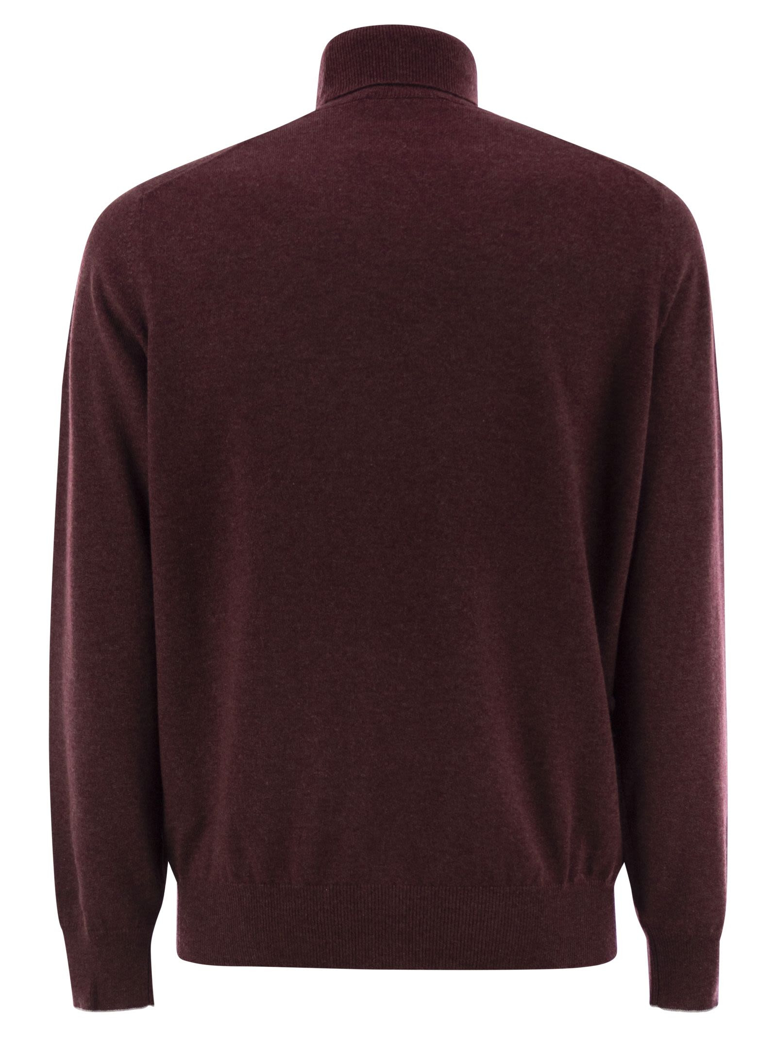 Brunello Cucinelli Men Cashmere Turtleneck Sweater - 2