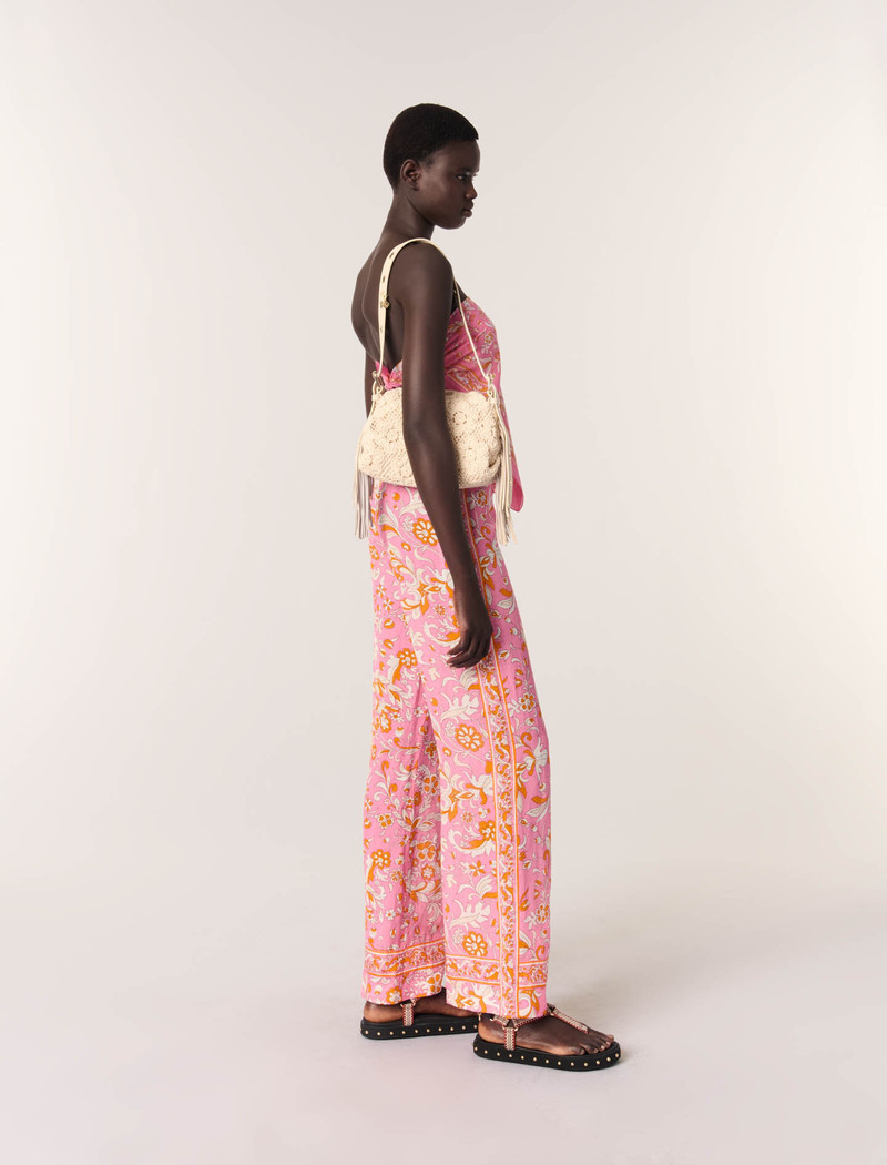 maje Crochet-knit mini Miss M bag outlook