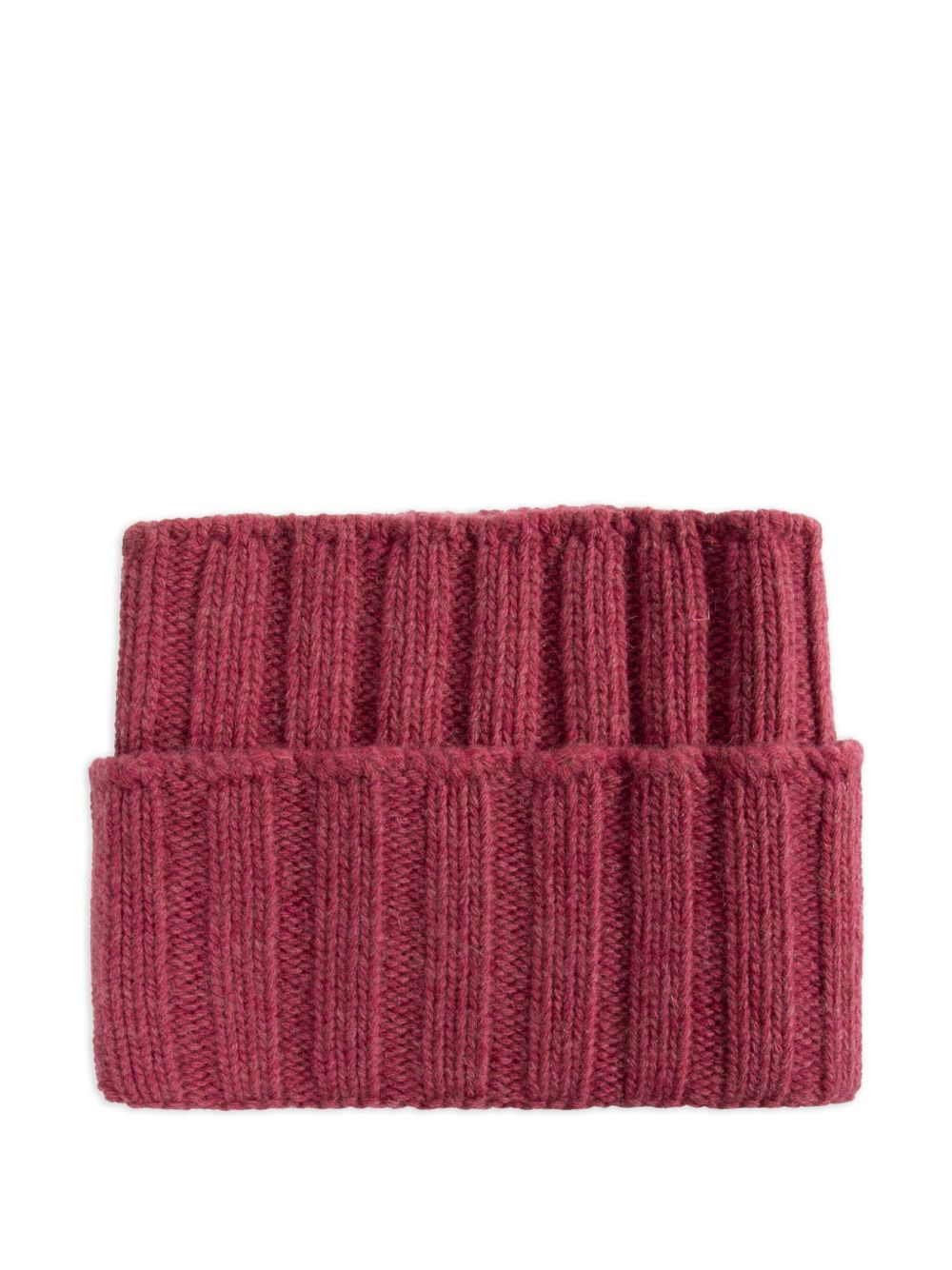 ribbed wool collar - 2